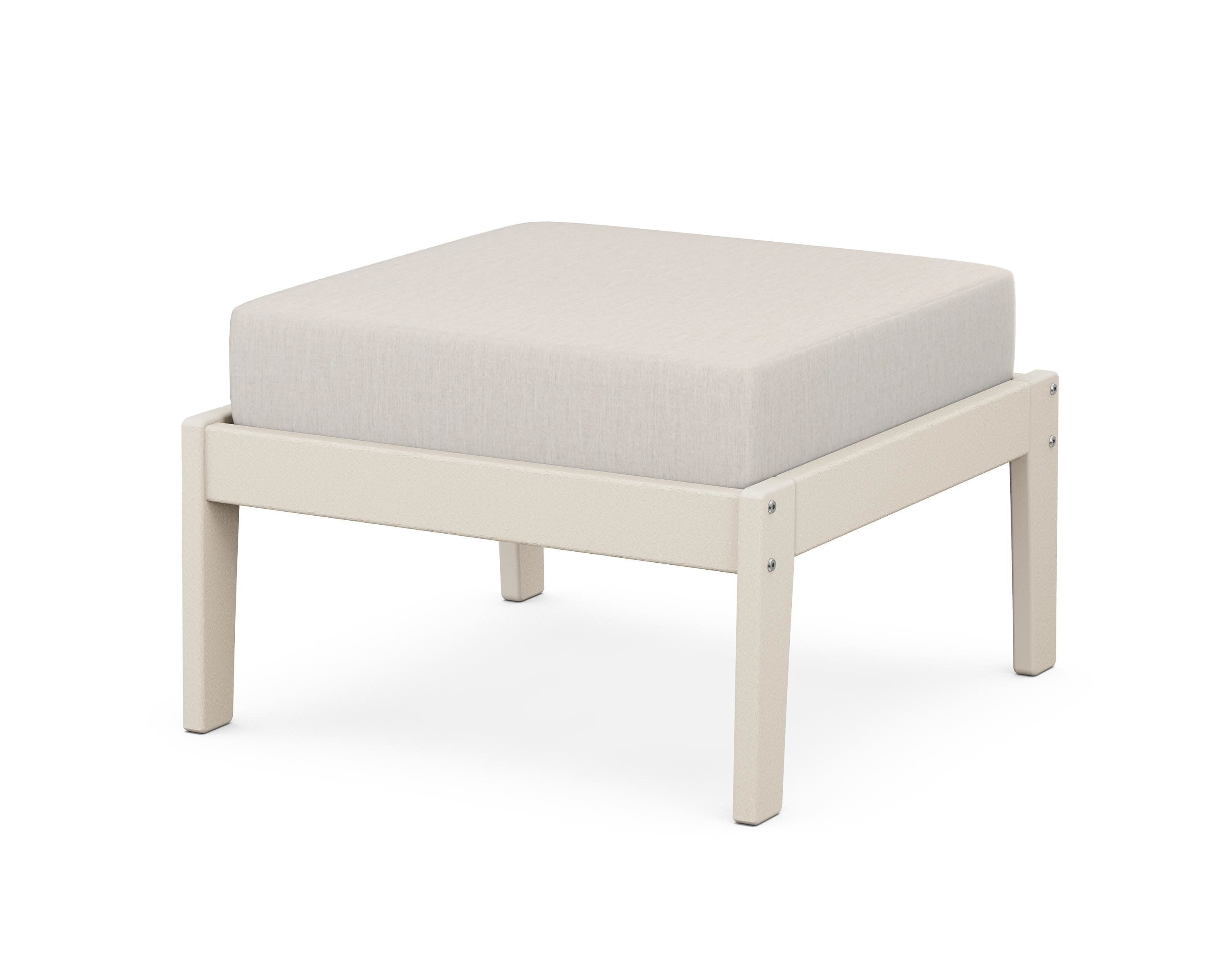Deep Seating Ottoman in Sand / Cast Ash