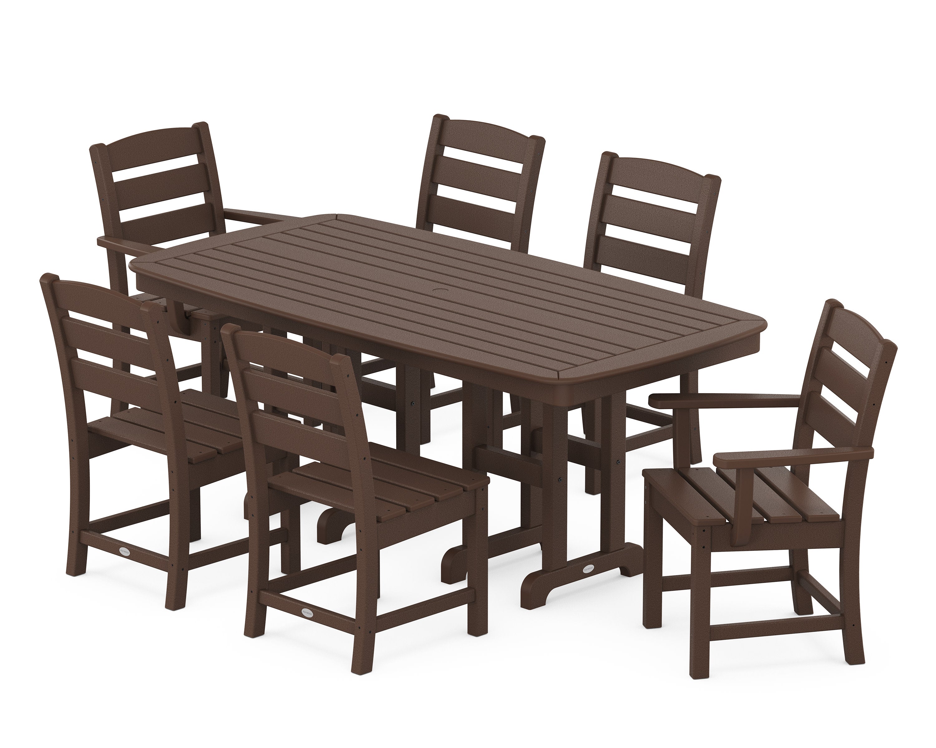Lakeside 7-Piece Dining Set in Mahogany