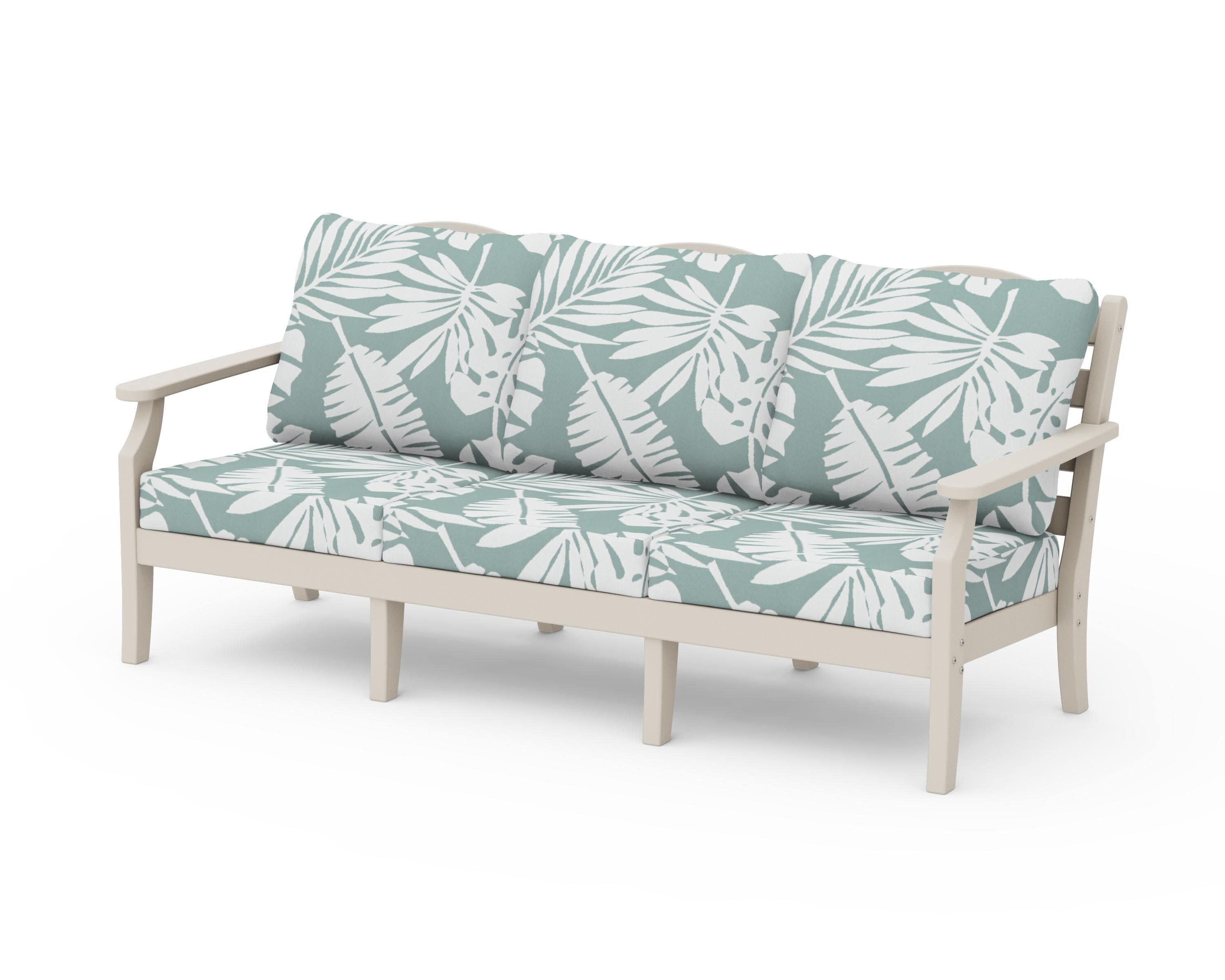 Savannah Deep Seating Sofa in Sand / Leaf Glacier Spa