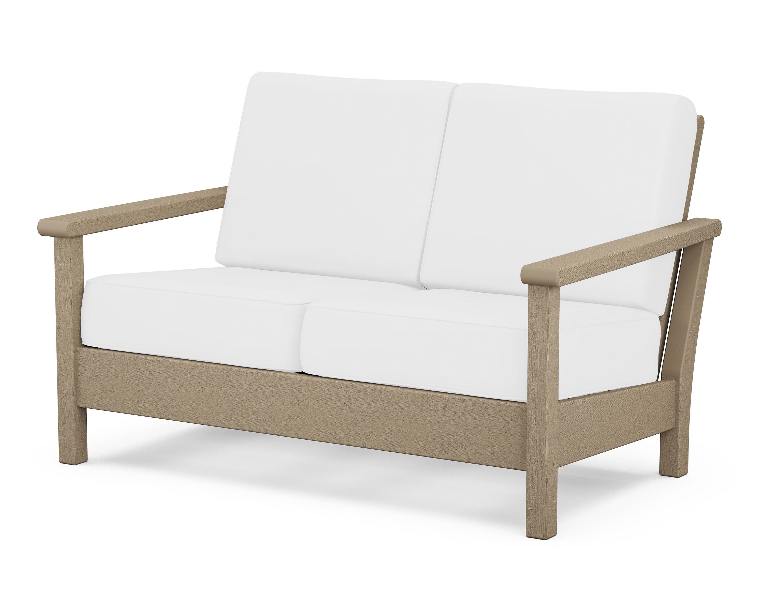 Harbour Deep Seating Loveseat in Vintage Sahara / Natural