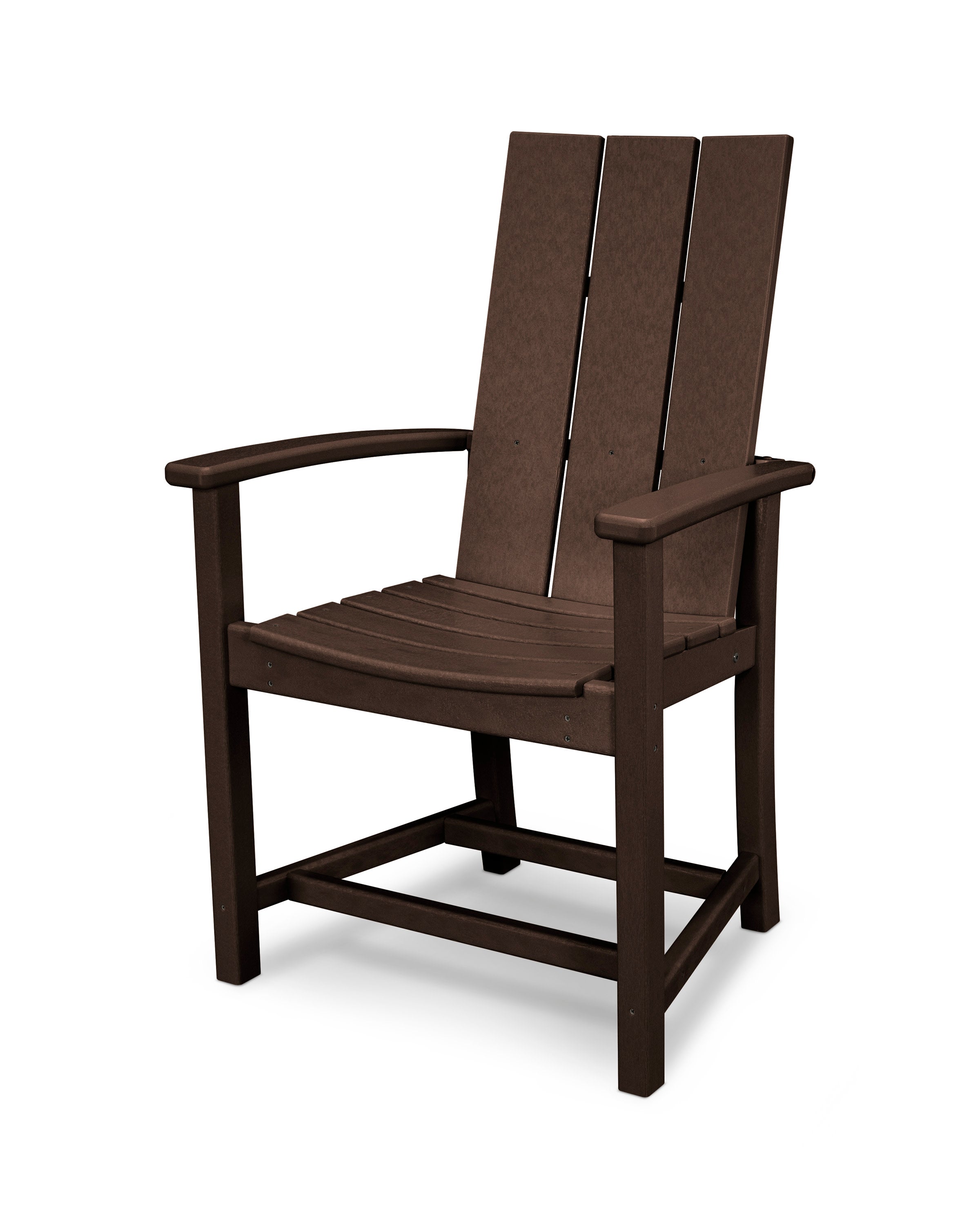 Modern Adirondack Dining Chair in Mahogany