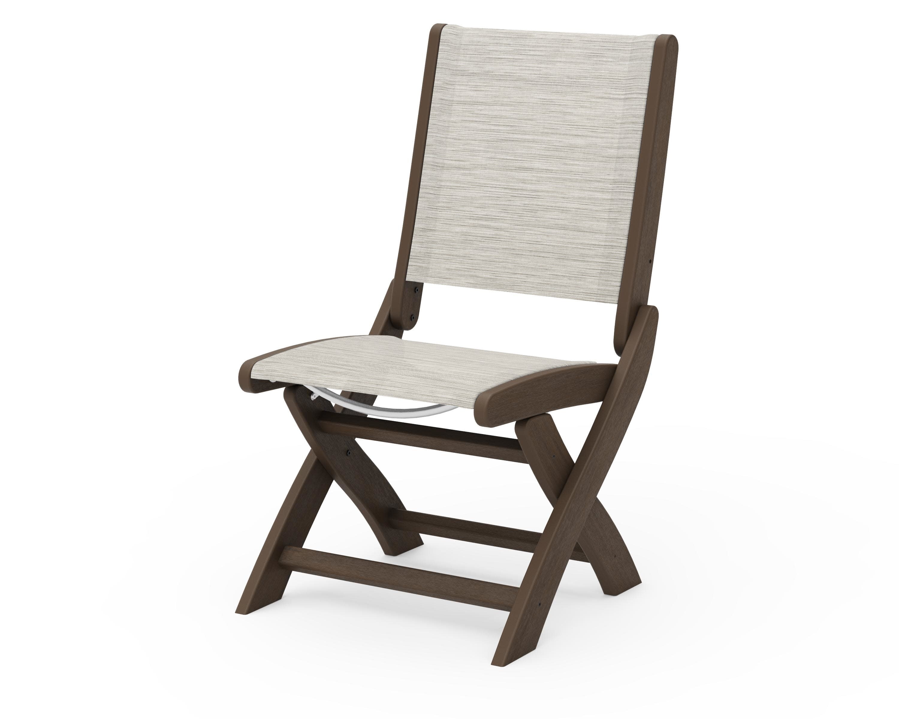Coastal Folding Side Chair in Kona / Birch Sling