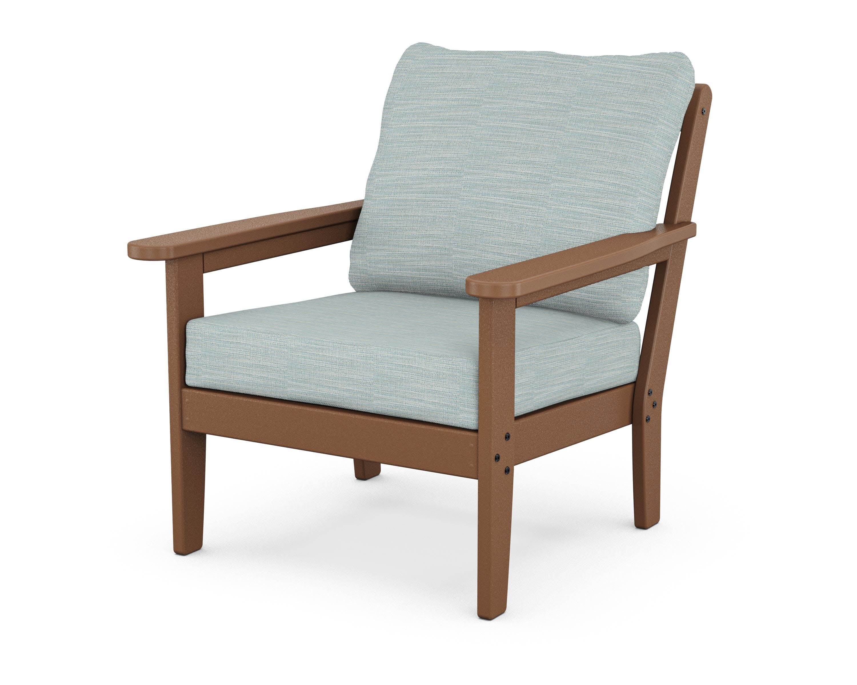 Cottage Deep Seating Chair in Teak / Soothe Mist