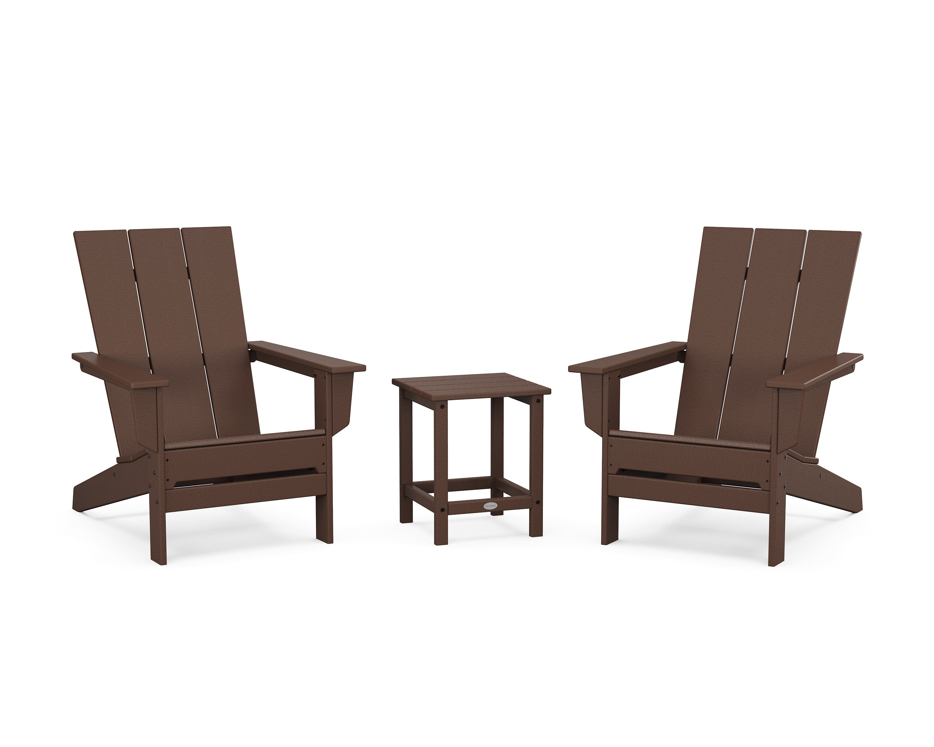 3-Piece Modern Studio Adirondack Set in Mahogany