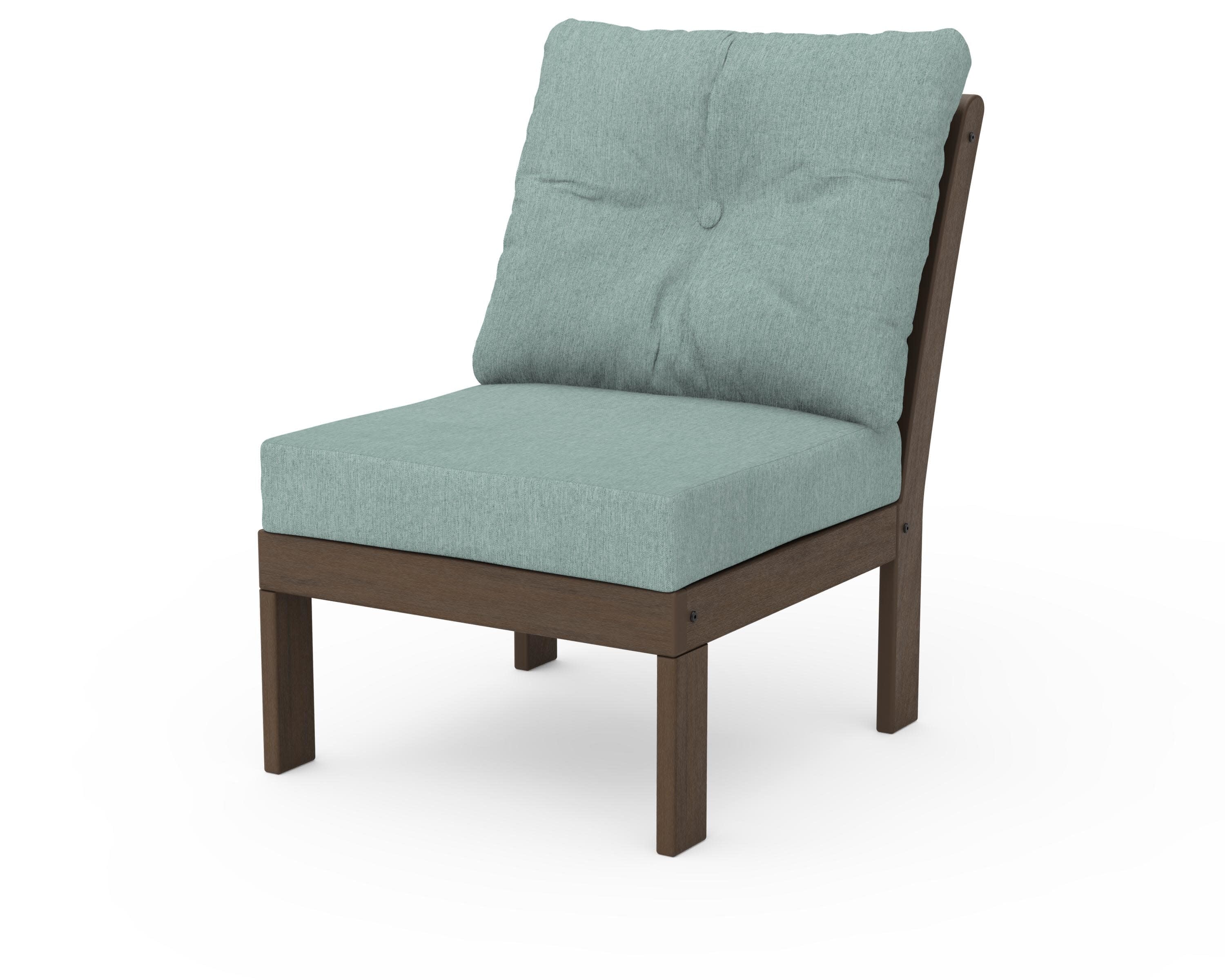 Vineyard Modular Armless Chair in Kona / Glacier Spa