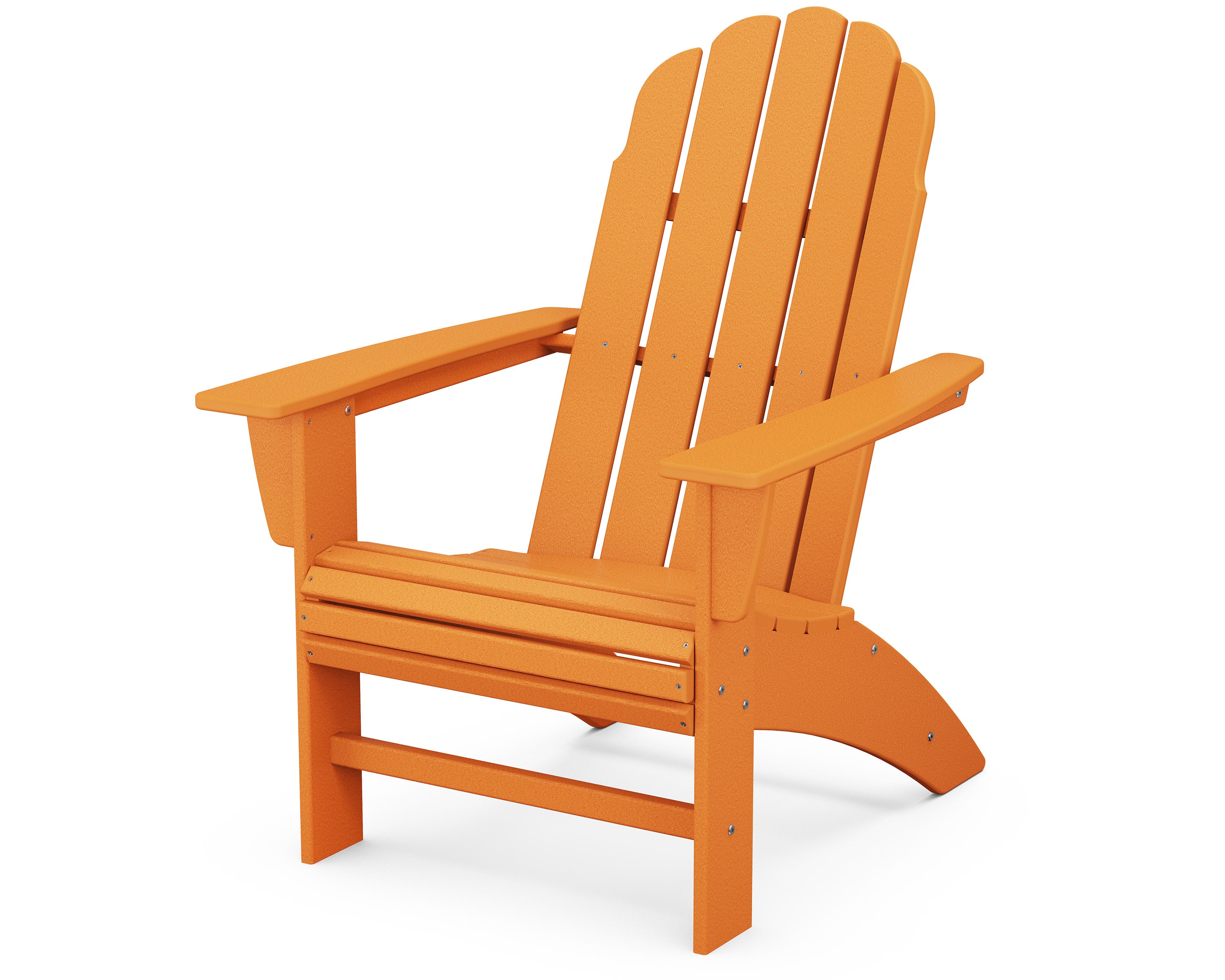 Vineyard Curveback Adirondack Chair in Tangerine