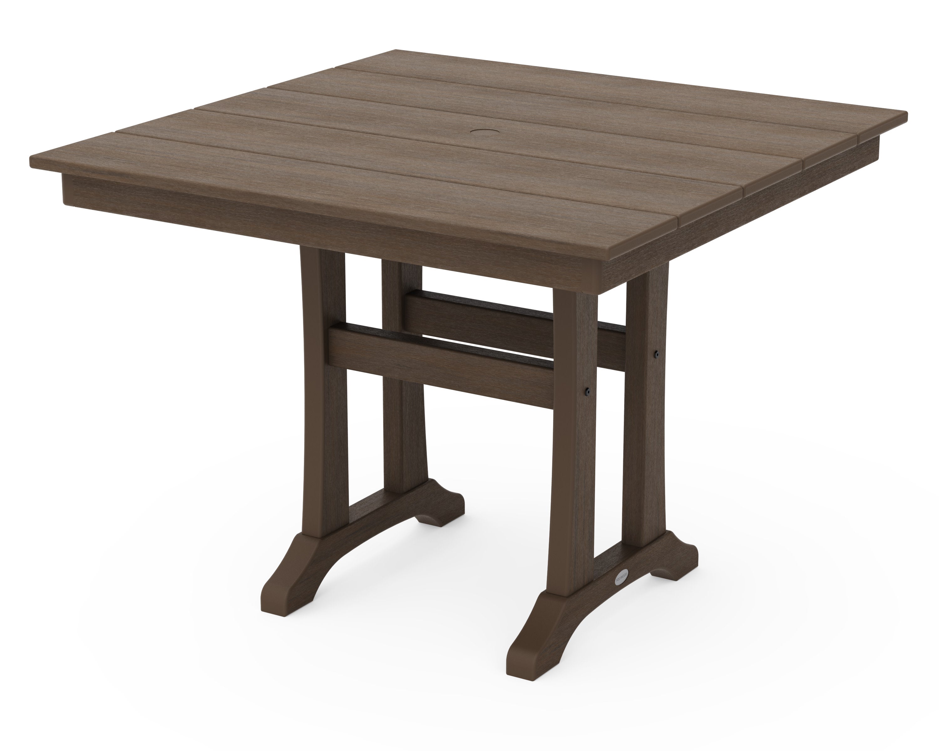 Farmhouse Trestle 37" Dining Table in Kona