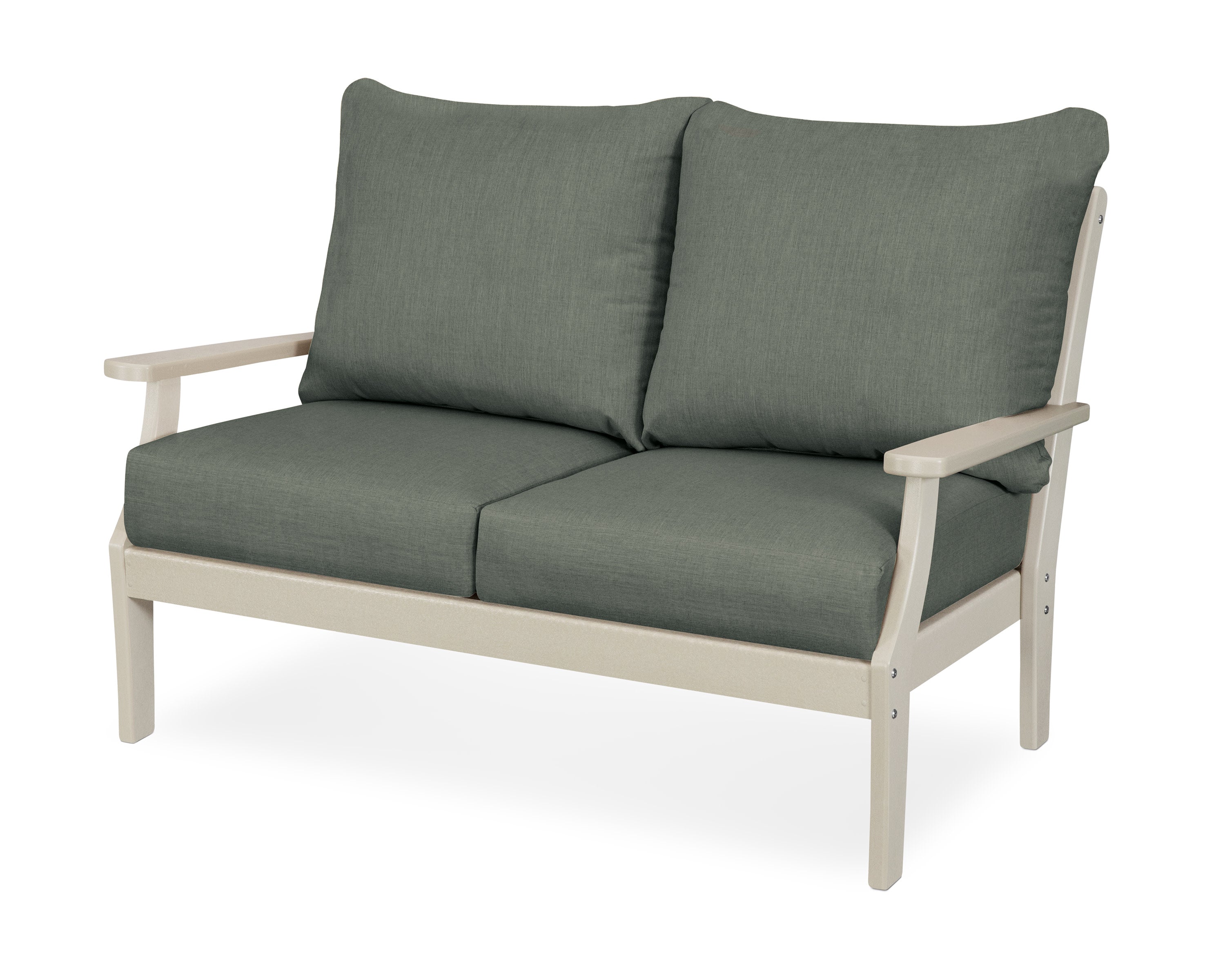 Braxton Deep Seating Loveseat in Sand / Cast Sage