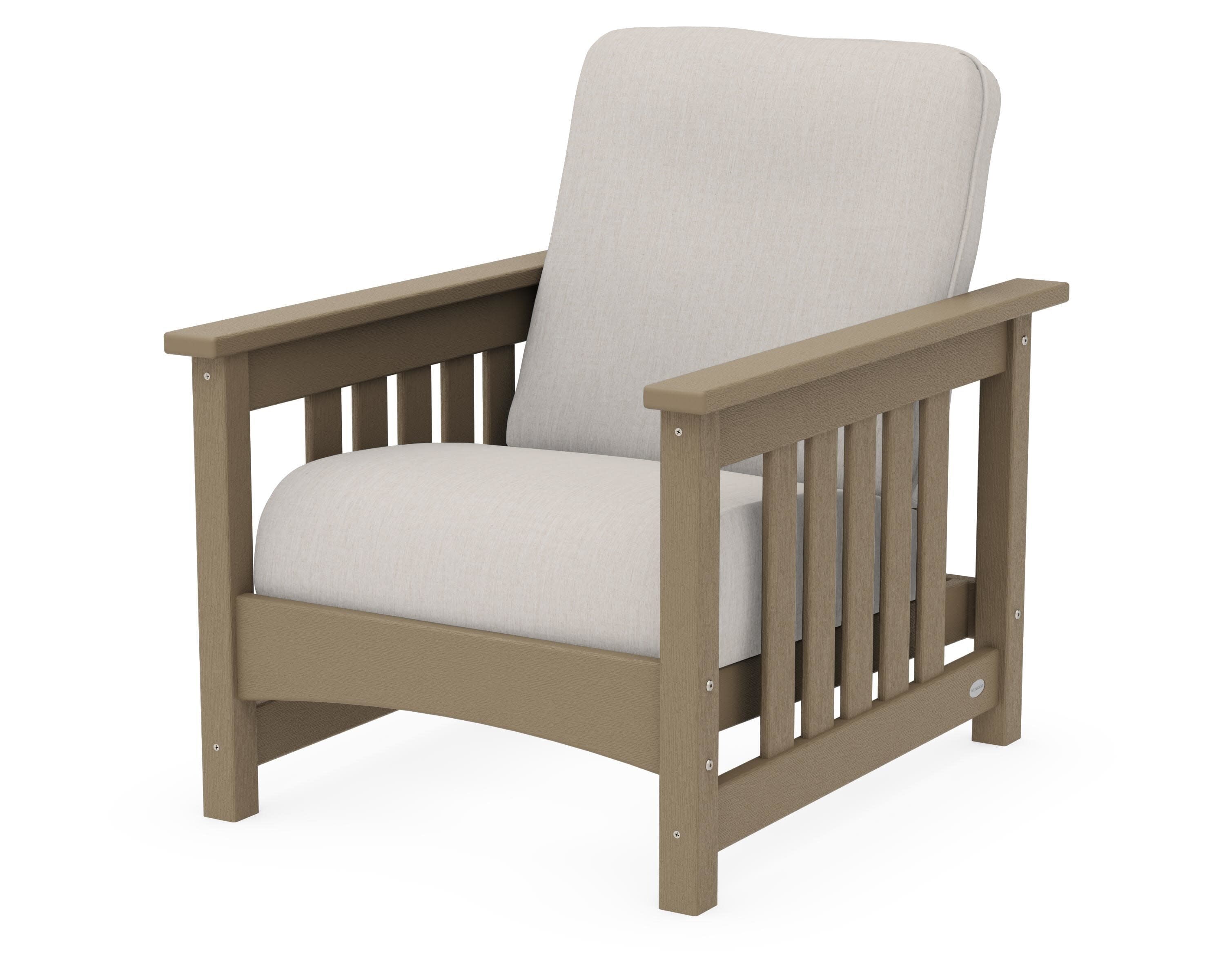Club Mission Chair in Vintage Sahara / Cast Ash