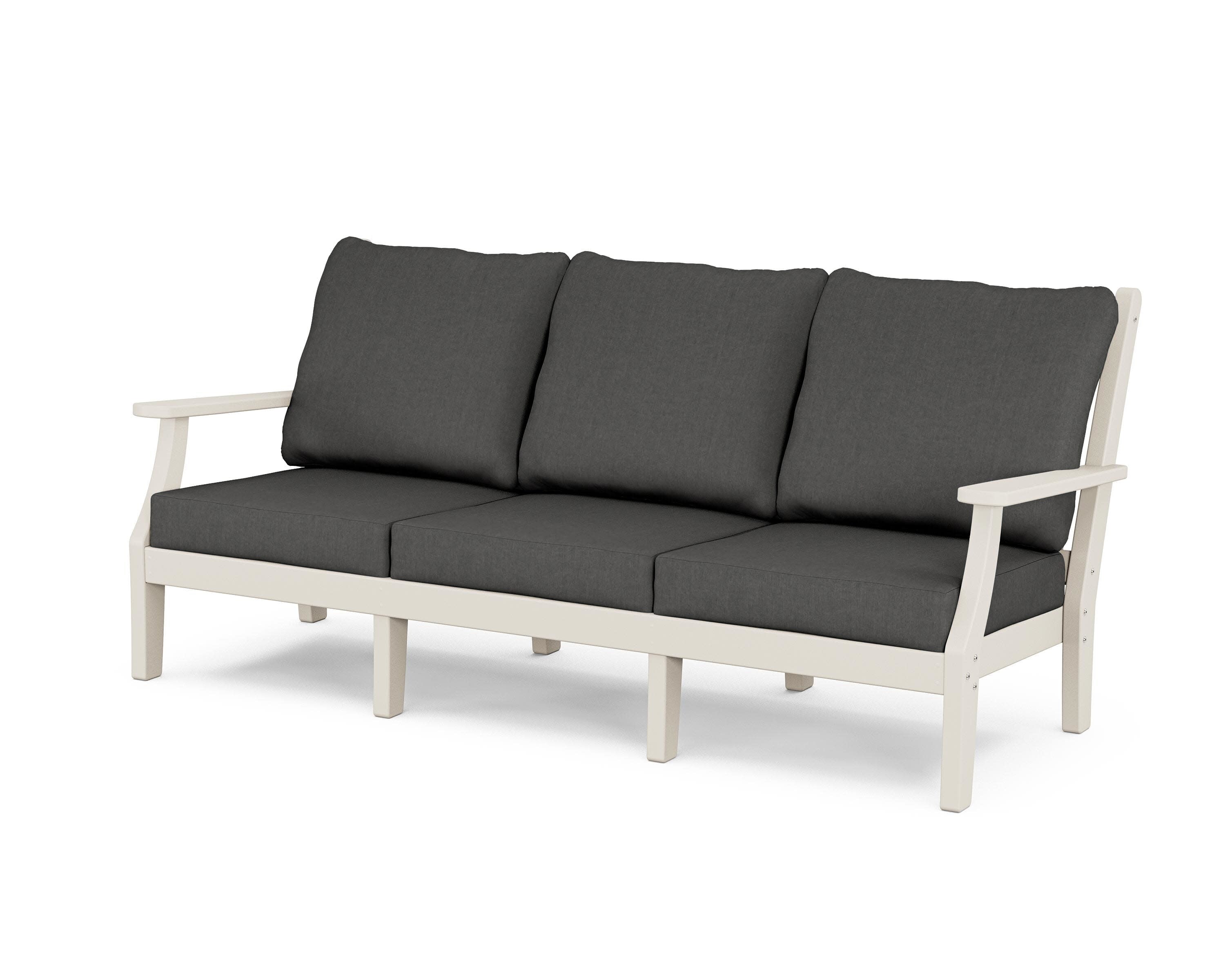 Wovendale Deep Seating Sofa in Sand / Spectrum Carbon