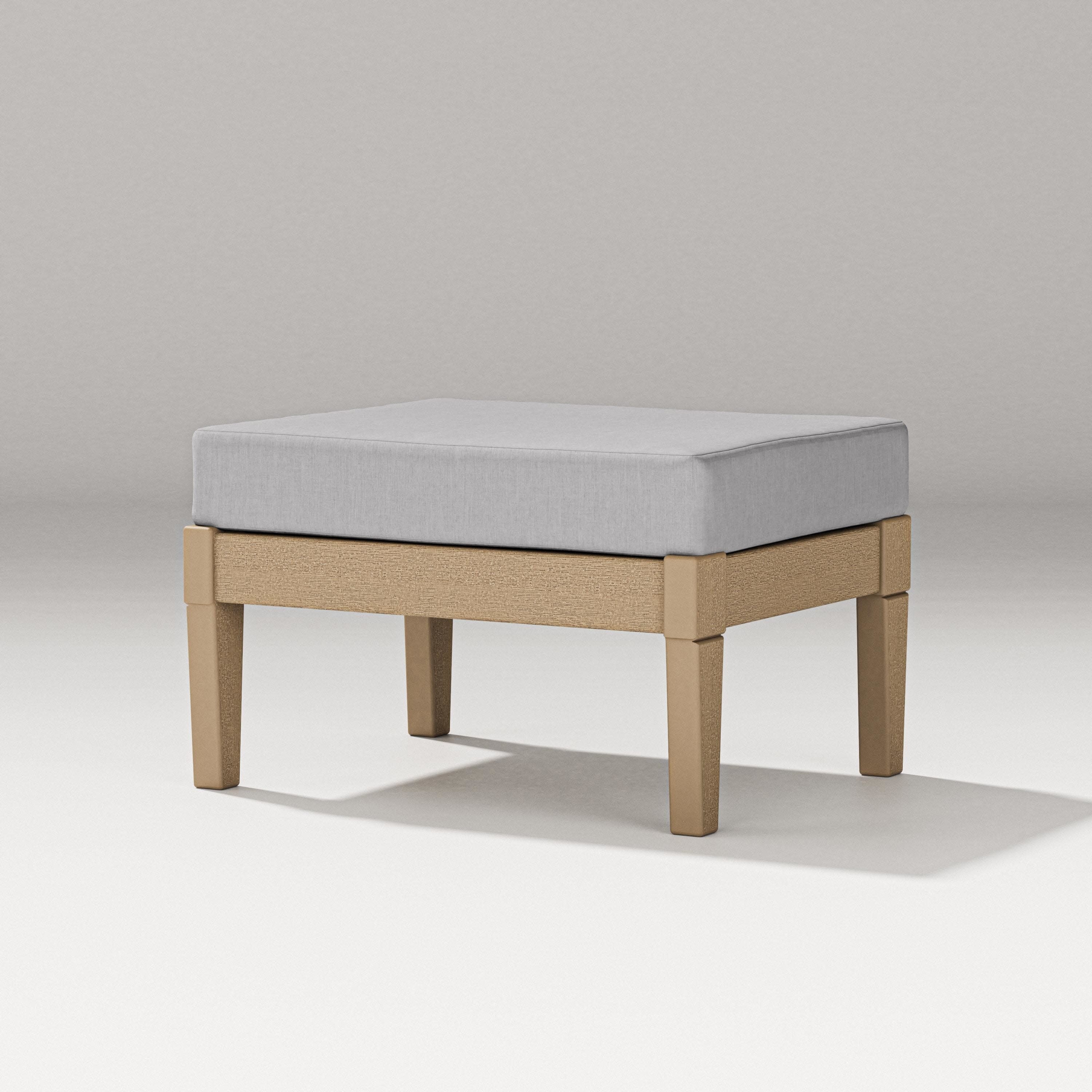 Estate Lounge Ottoman in Vintage Sahara / Granite