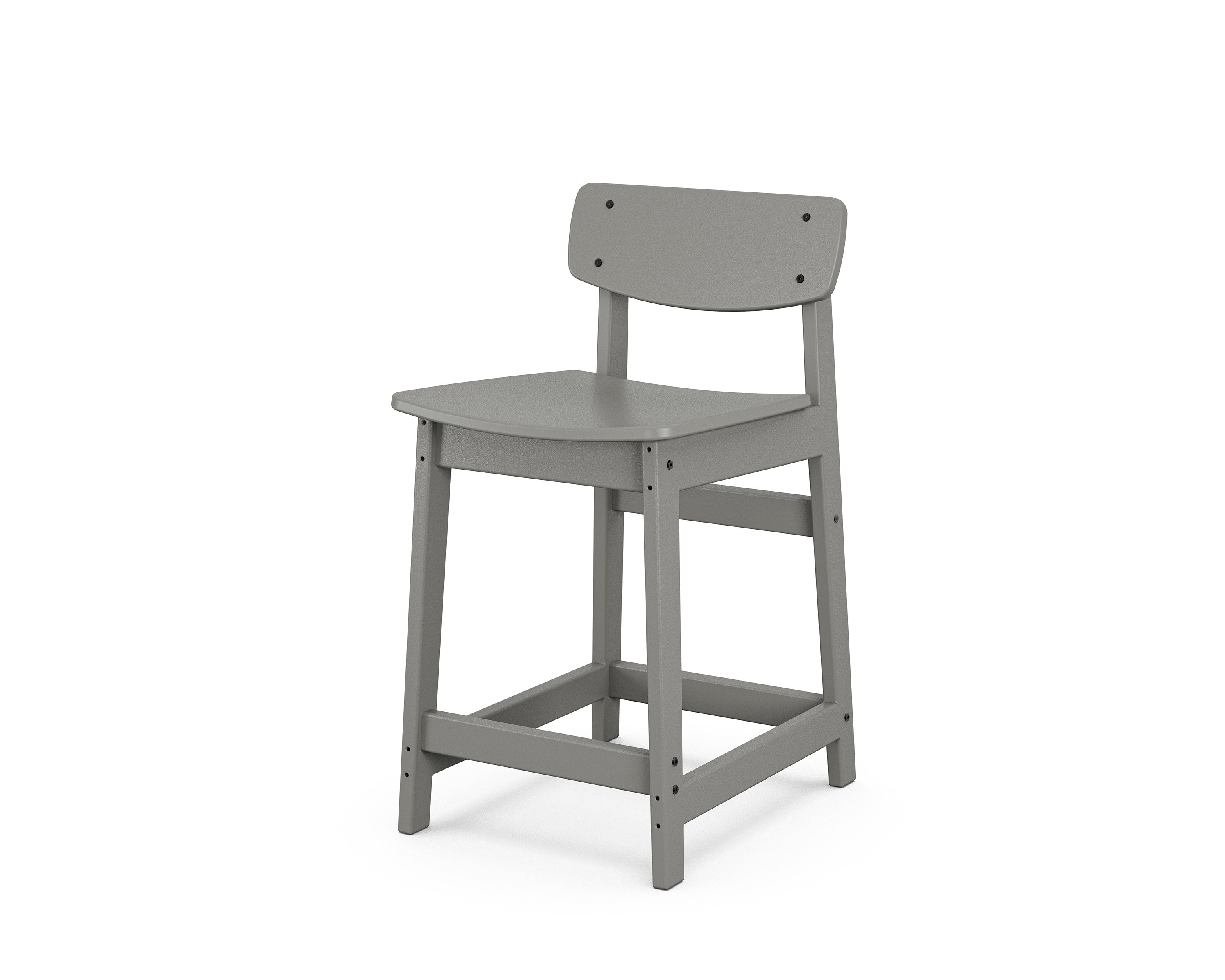 Modern Studio Urban Lowback Counter Chair in Slate Grey