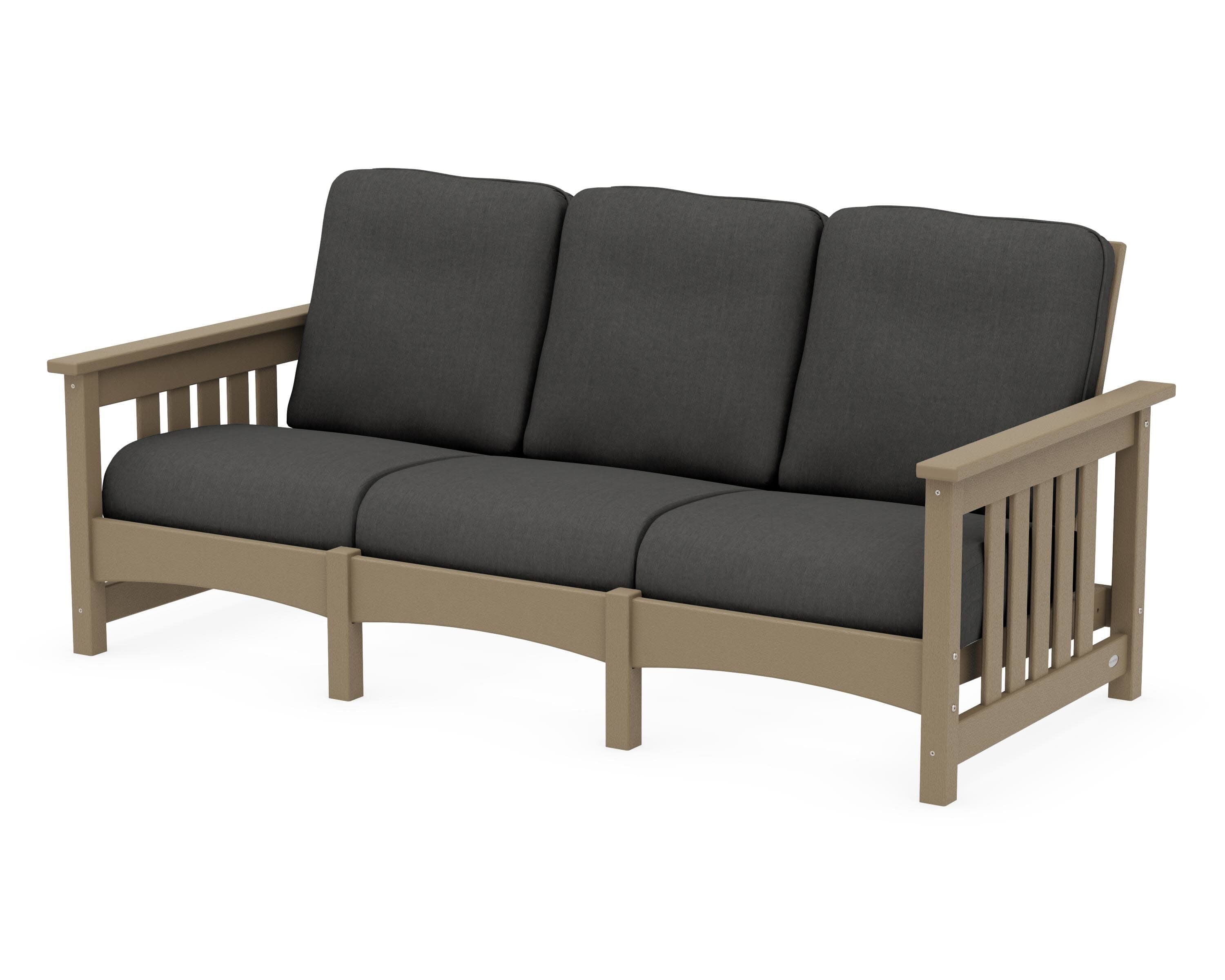 Club Mission Sofa in Vintage Sahara / Spectrum Carbon