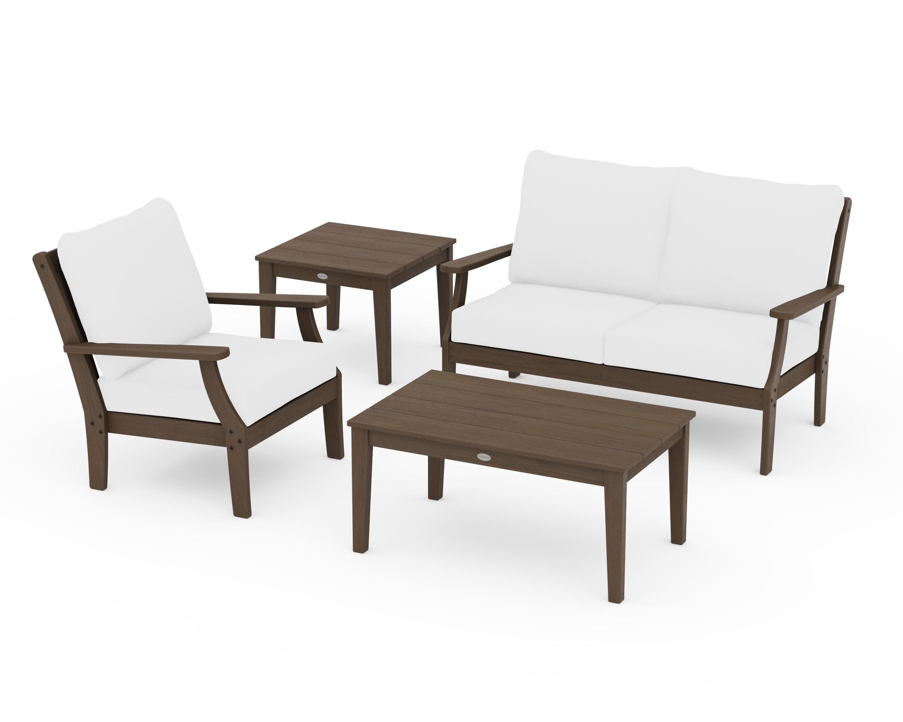 Braxton 4-Piece Deep Seating Set in Kona / Natural