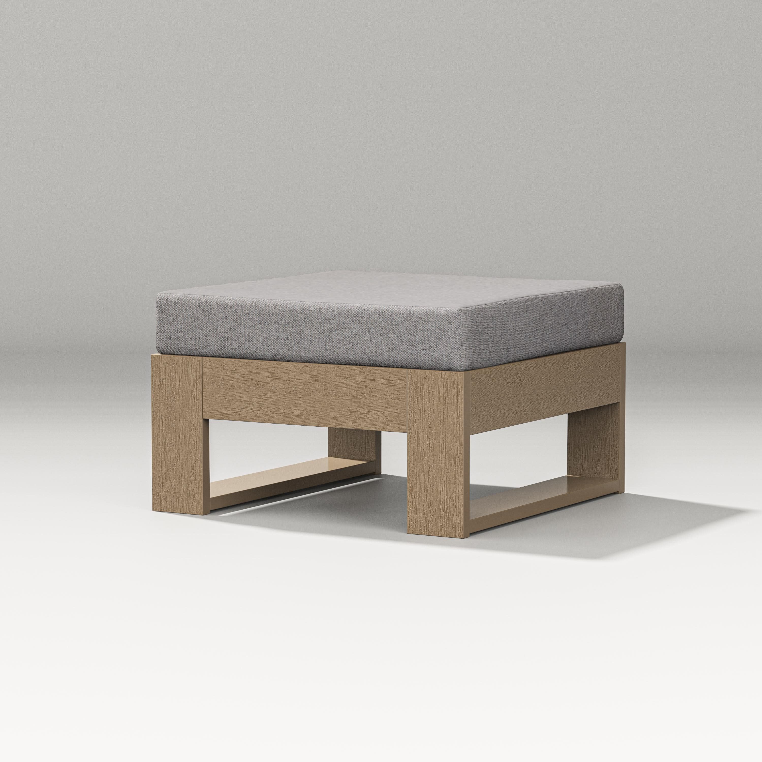 Latitude Lounge Ottoman in Vintage Sahara / Grey Mist