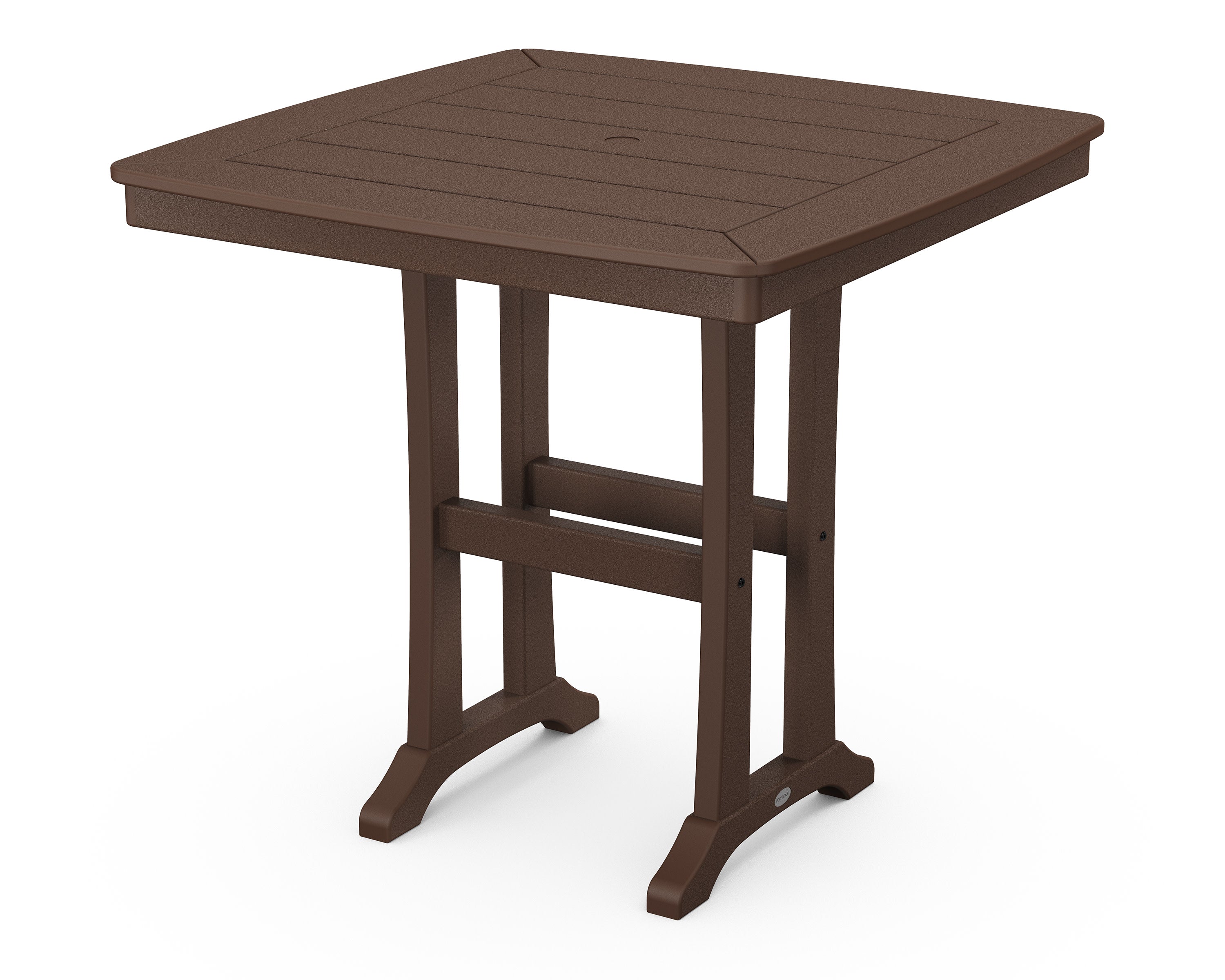 Nautical Trestle 37" Counter Table in Mahogany
