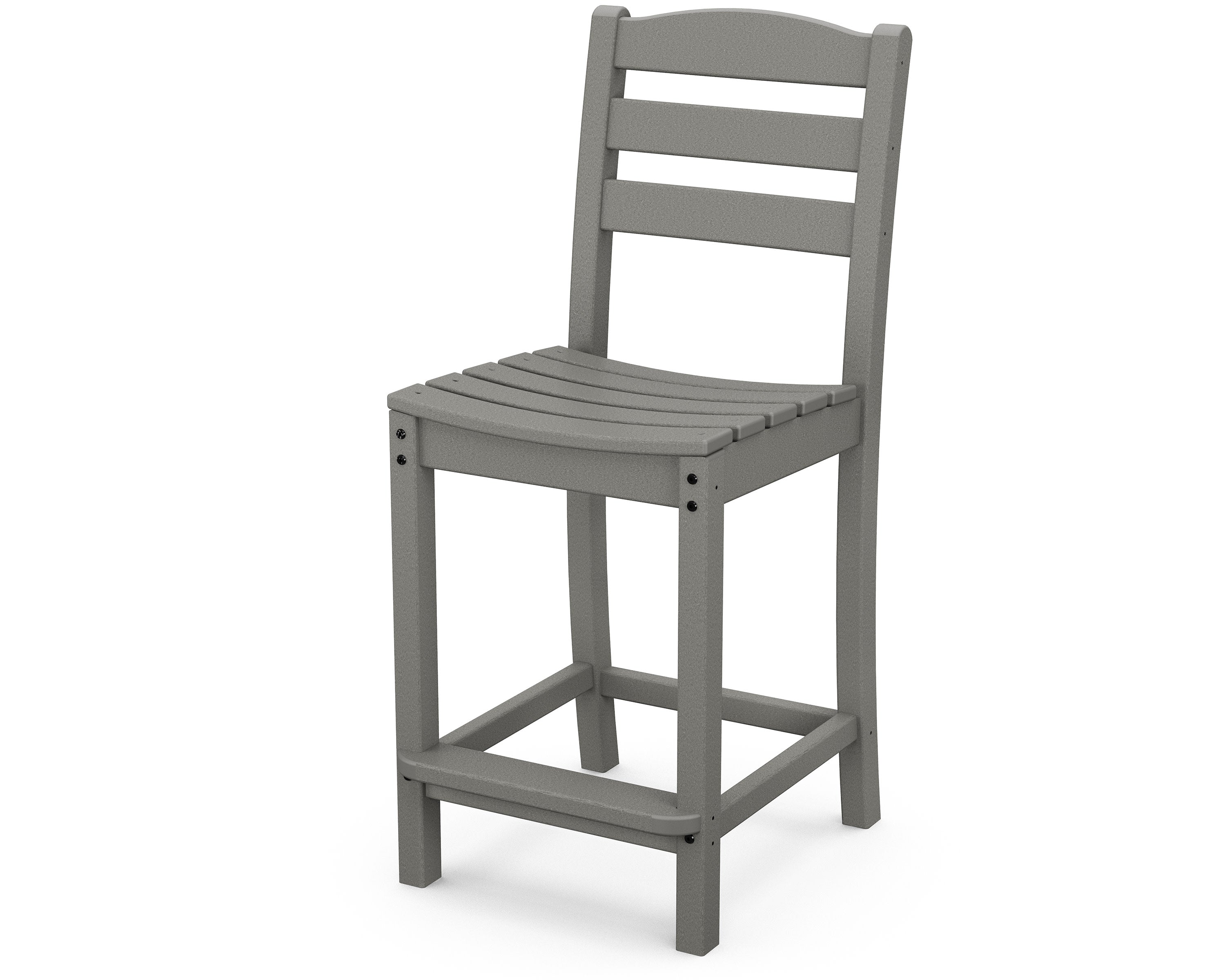 La Casa Caf Counter Side Chair in Slate Grey