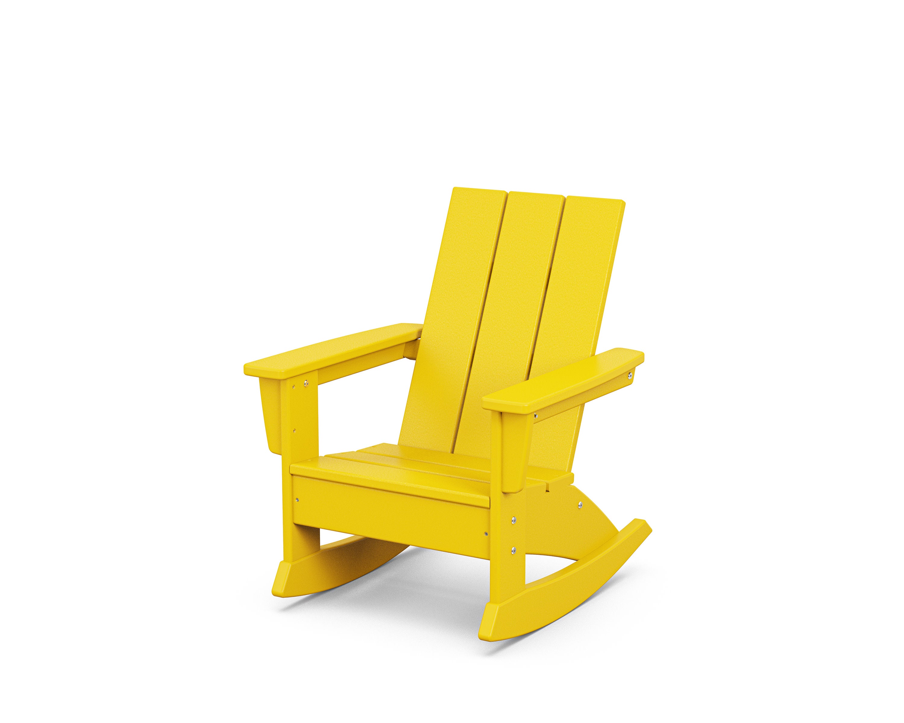 Kids Modern Adirondack Rocking Chair in Lemon