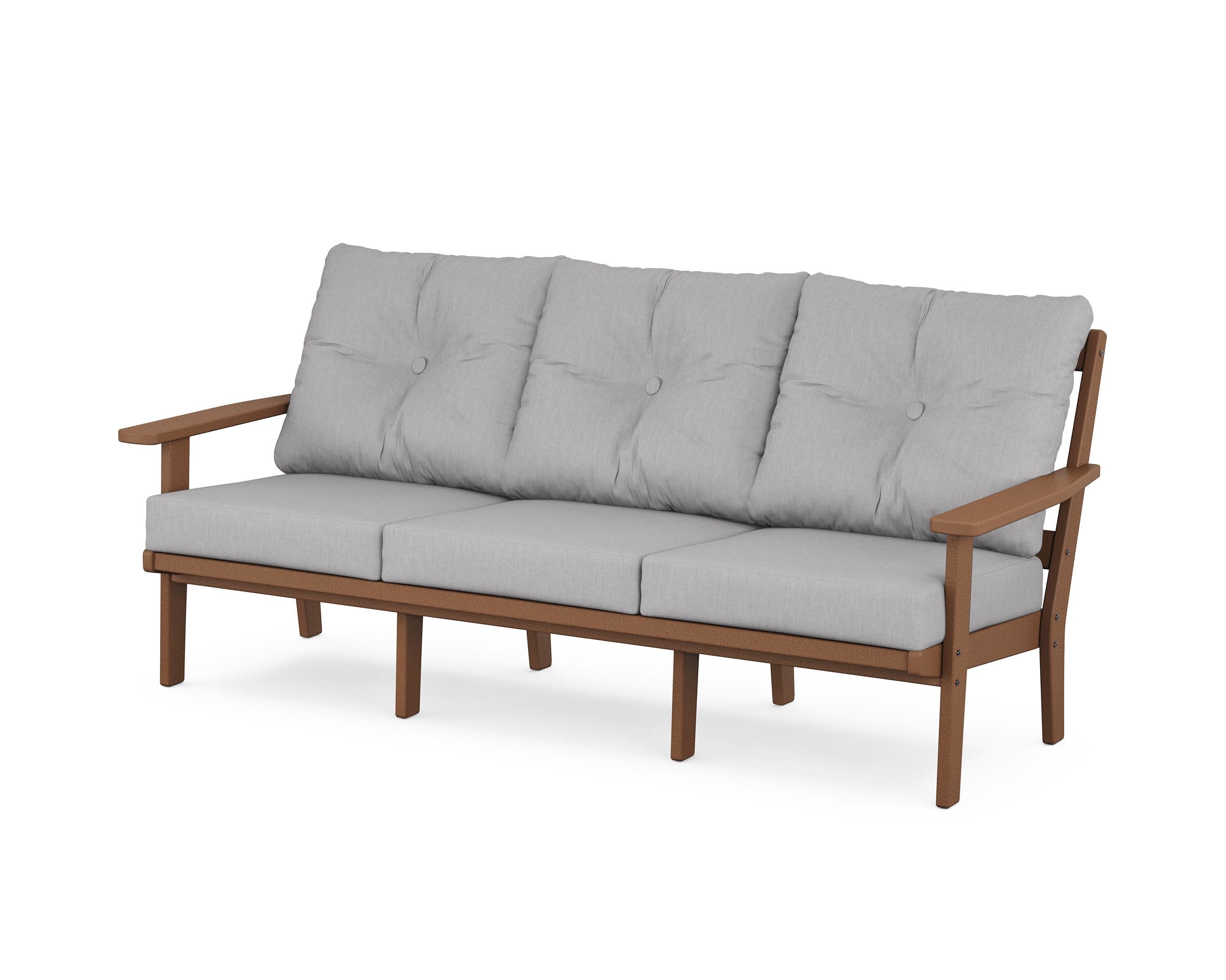 PrairieDeep Seating Sofa in Teak / Granite