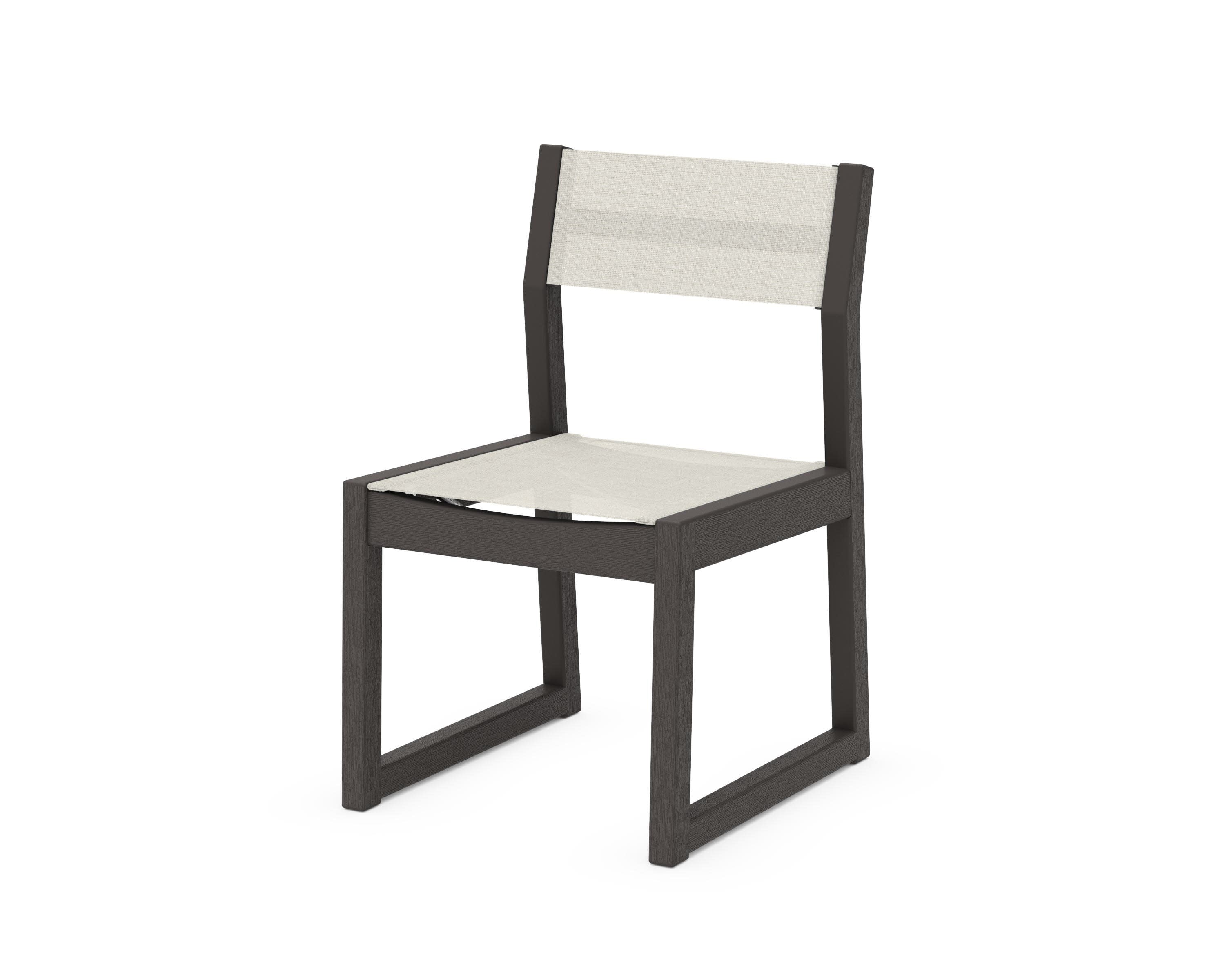 EDGE Sling Dining Side Chair in Vintage Coffee / Parchment Sling
