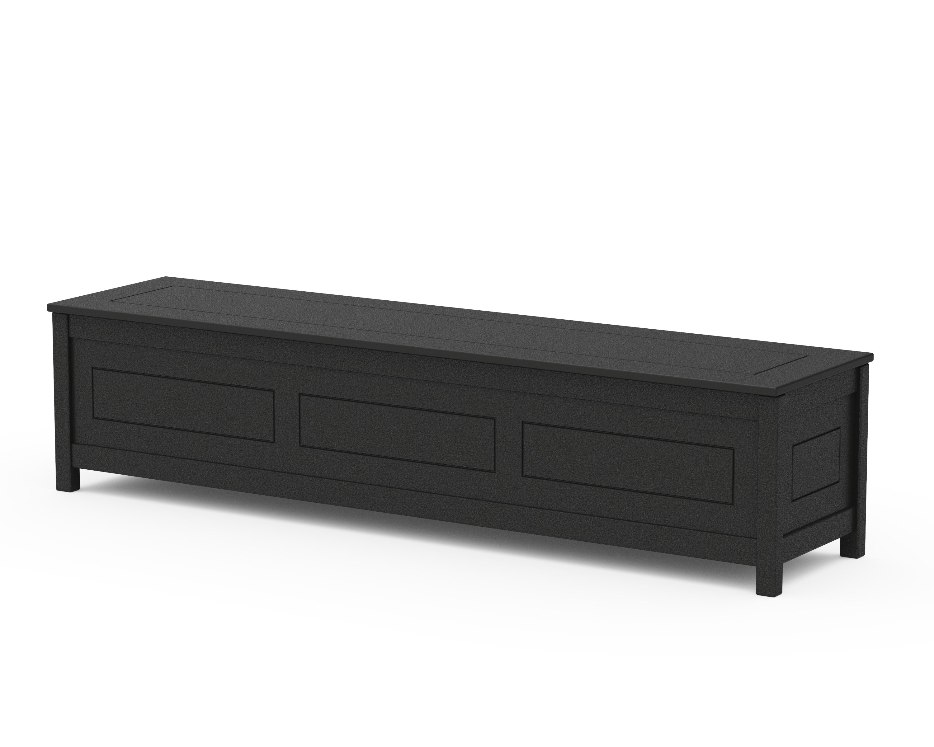 Country Living 72" Storage Bench in Black