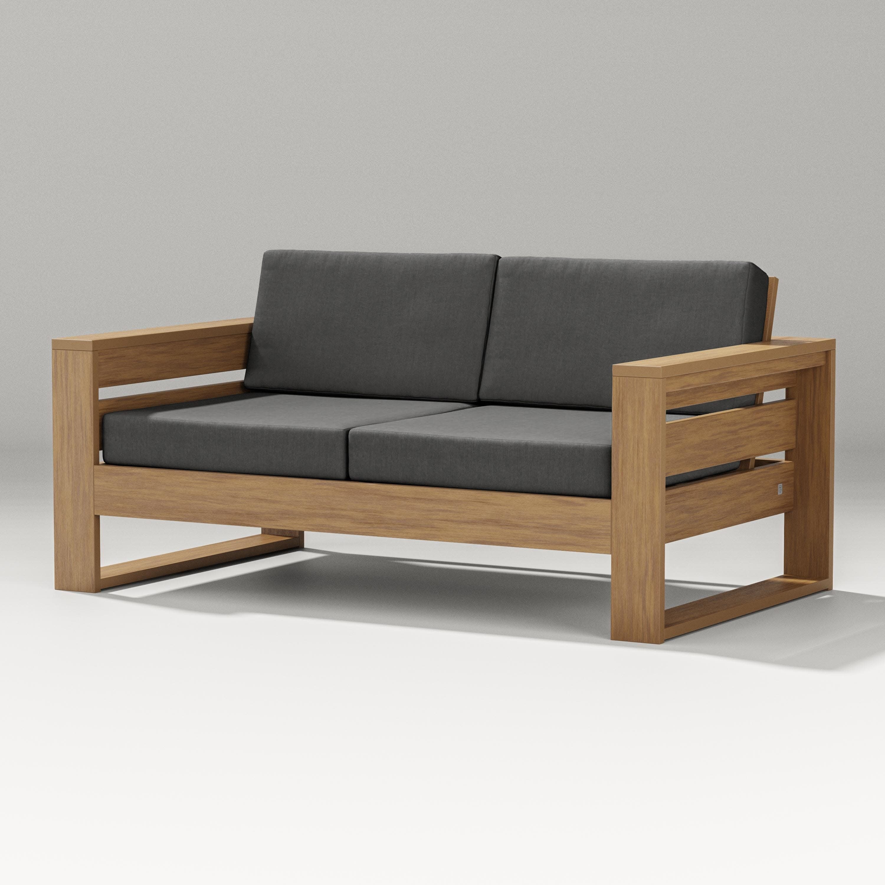 Latitude Loveseat in Natural / Spectrum Carbon