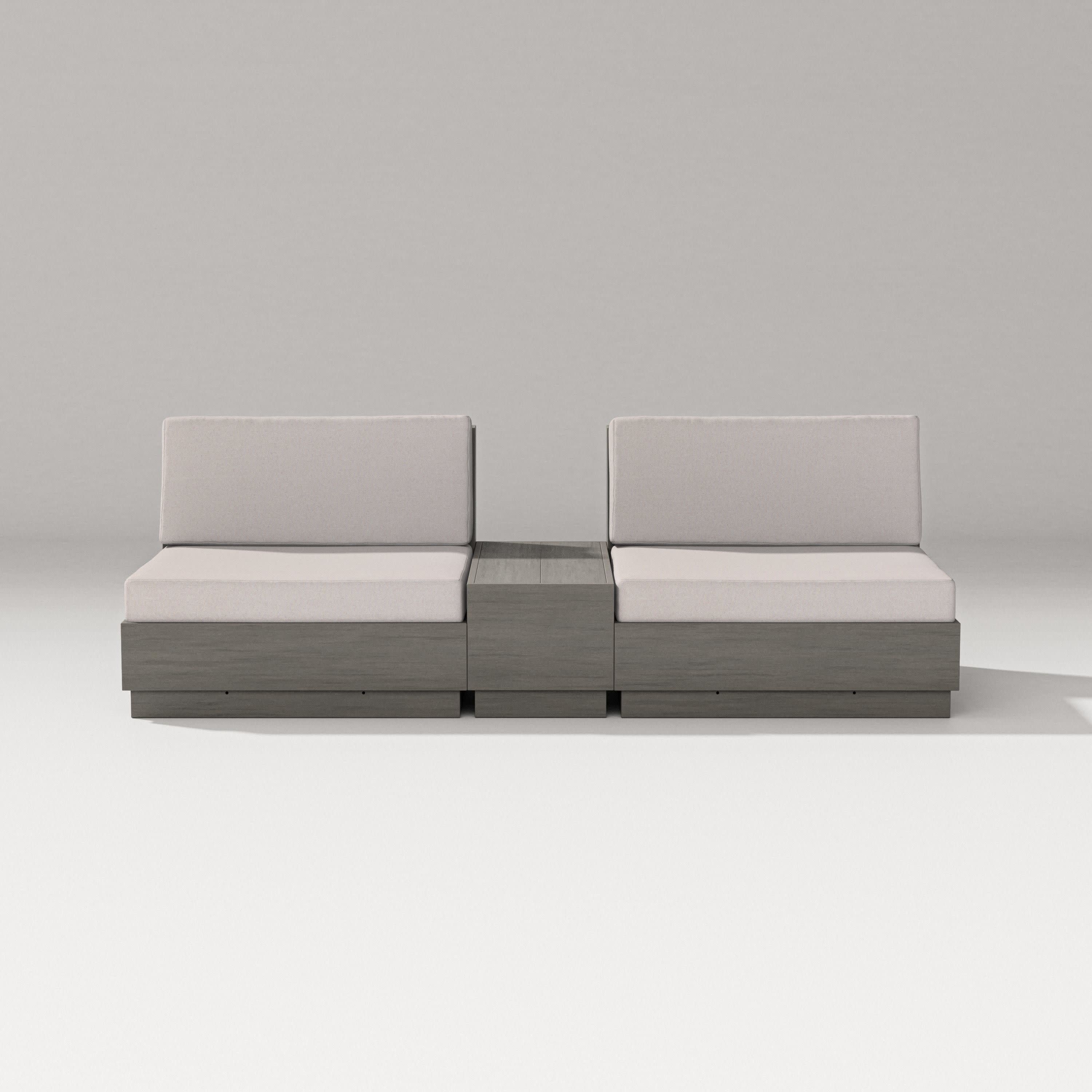 Elevate Lounge Chair Set in Driftwood / Dune Burlap