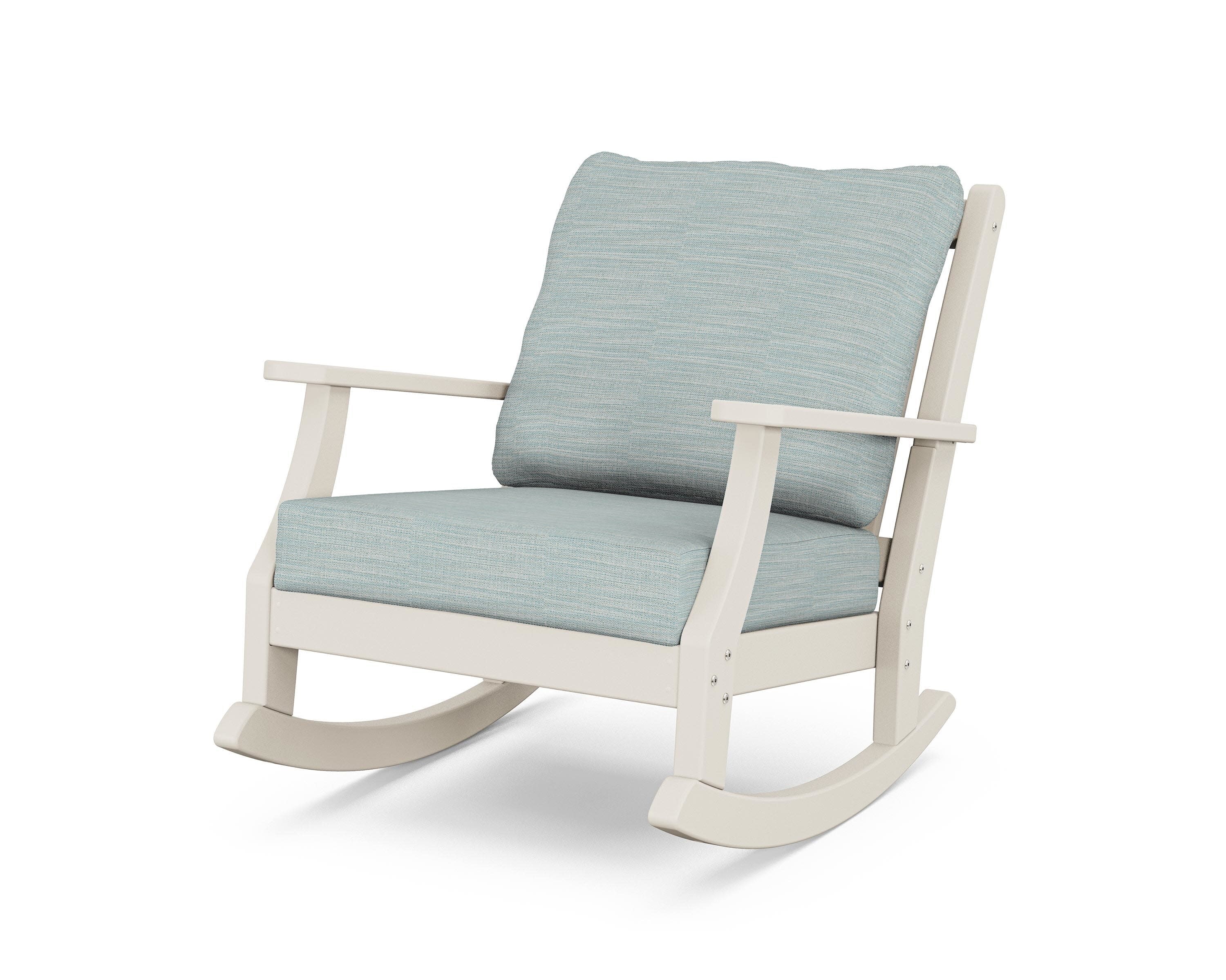 Wovendale Deep Seating Rocking Chair in Sand / Soothe Mist