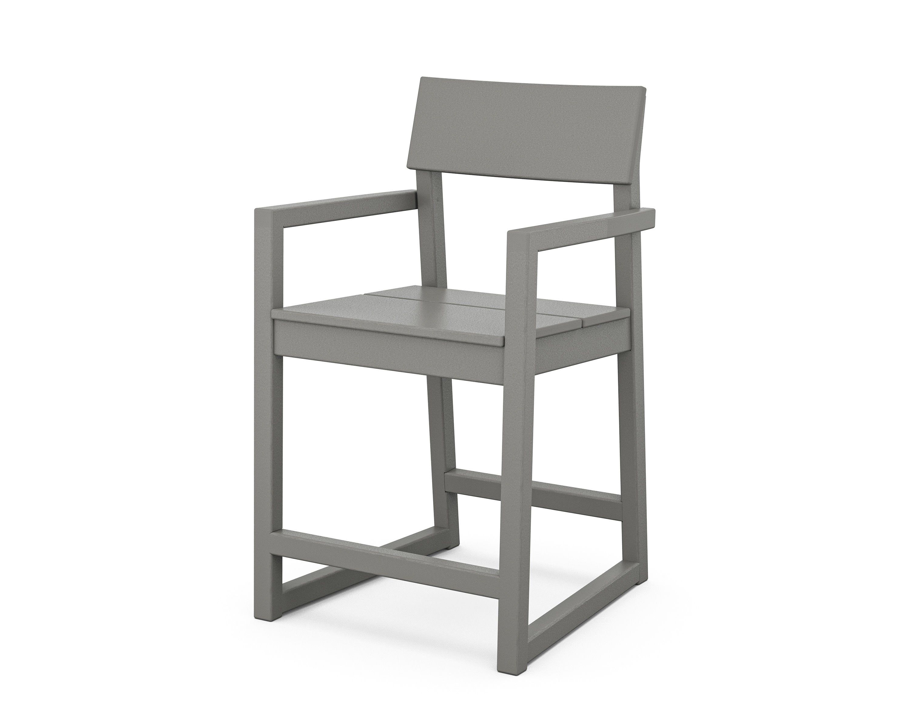 EDGE Counter Arm Chair in Slate Grey