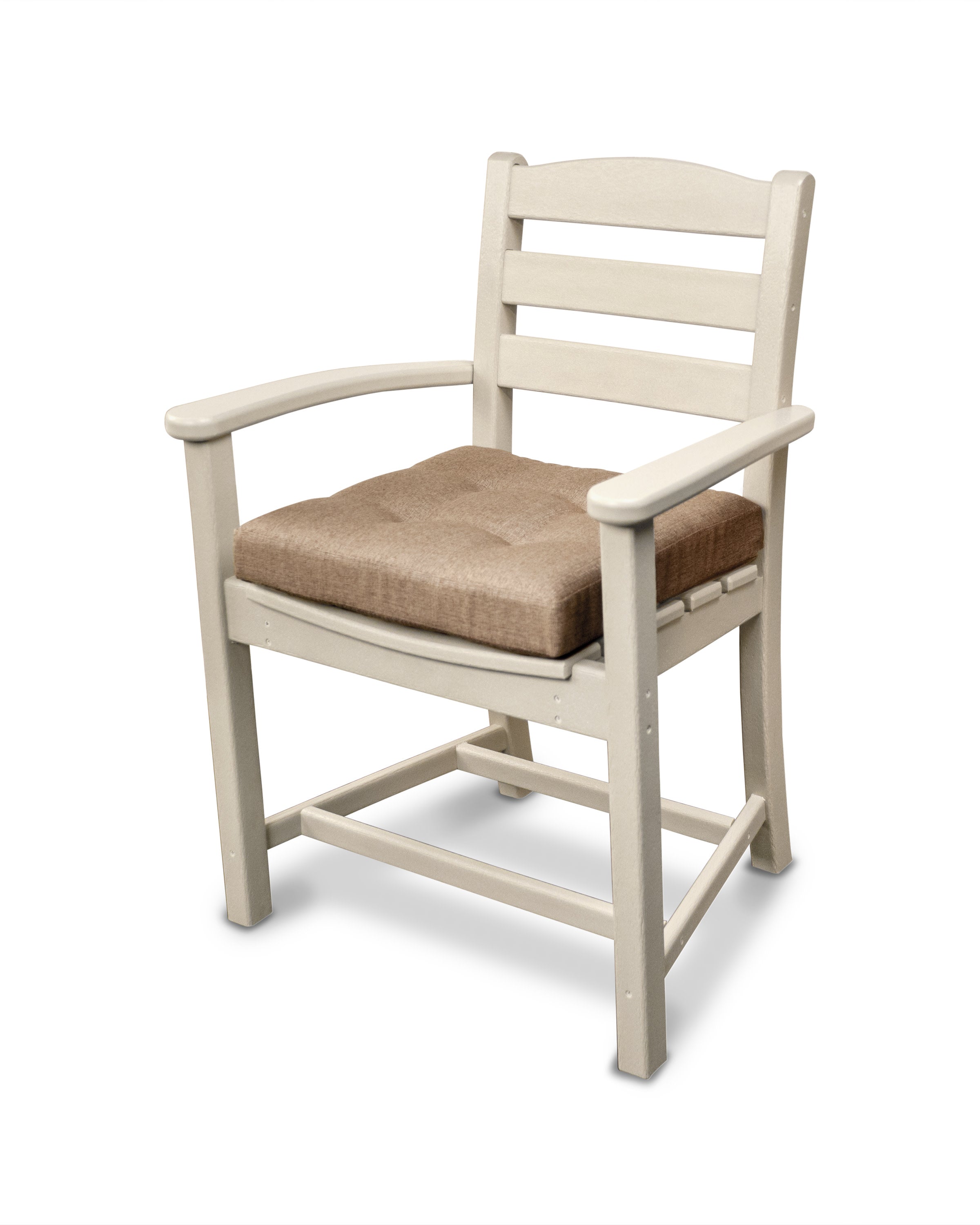 Ateeva Luxe 17" x 17" Outdoor Seat Cushion by POLYWOOD in Sesame