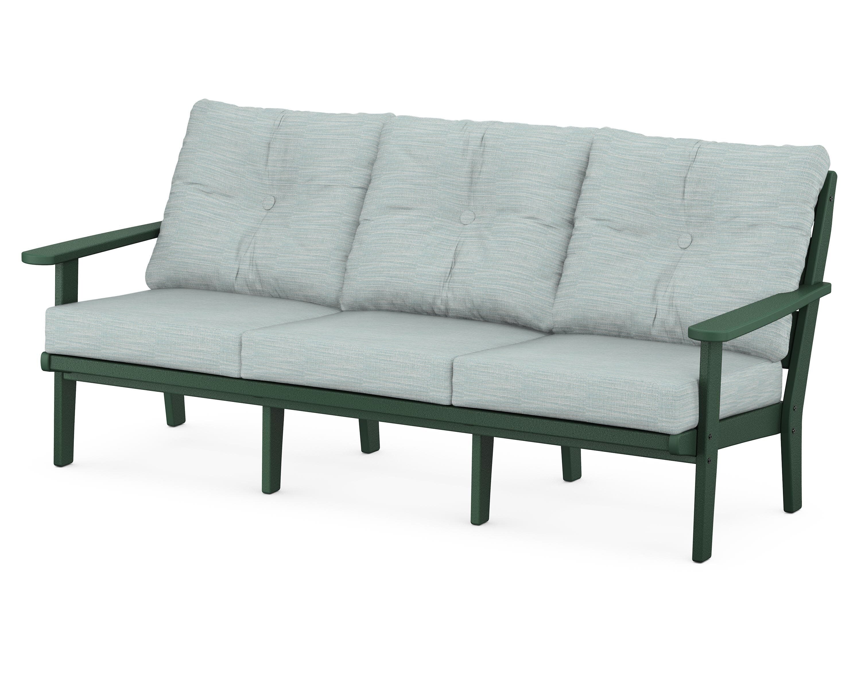 Lakeside Deep Seating Sofa in Green / Soothe Mist