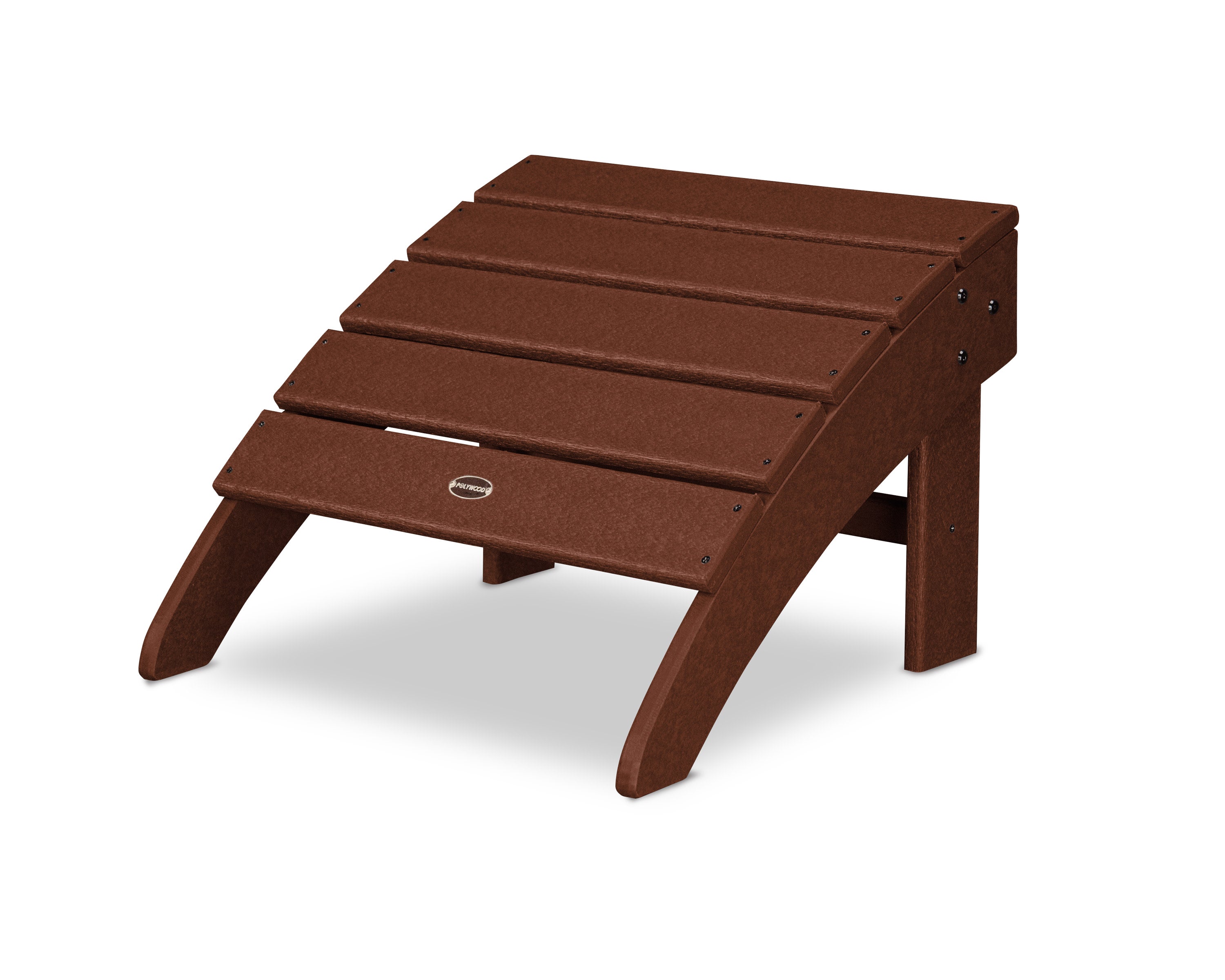 Palm Coast Ottoman in Mahogany