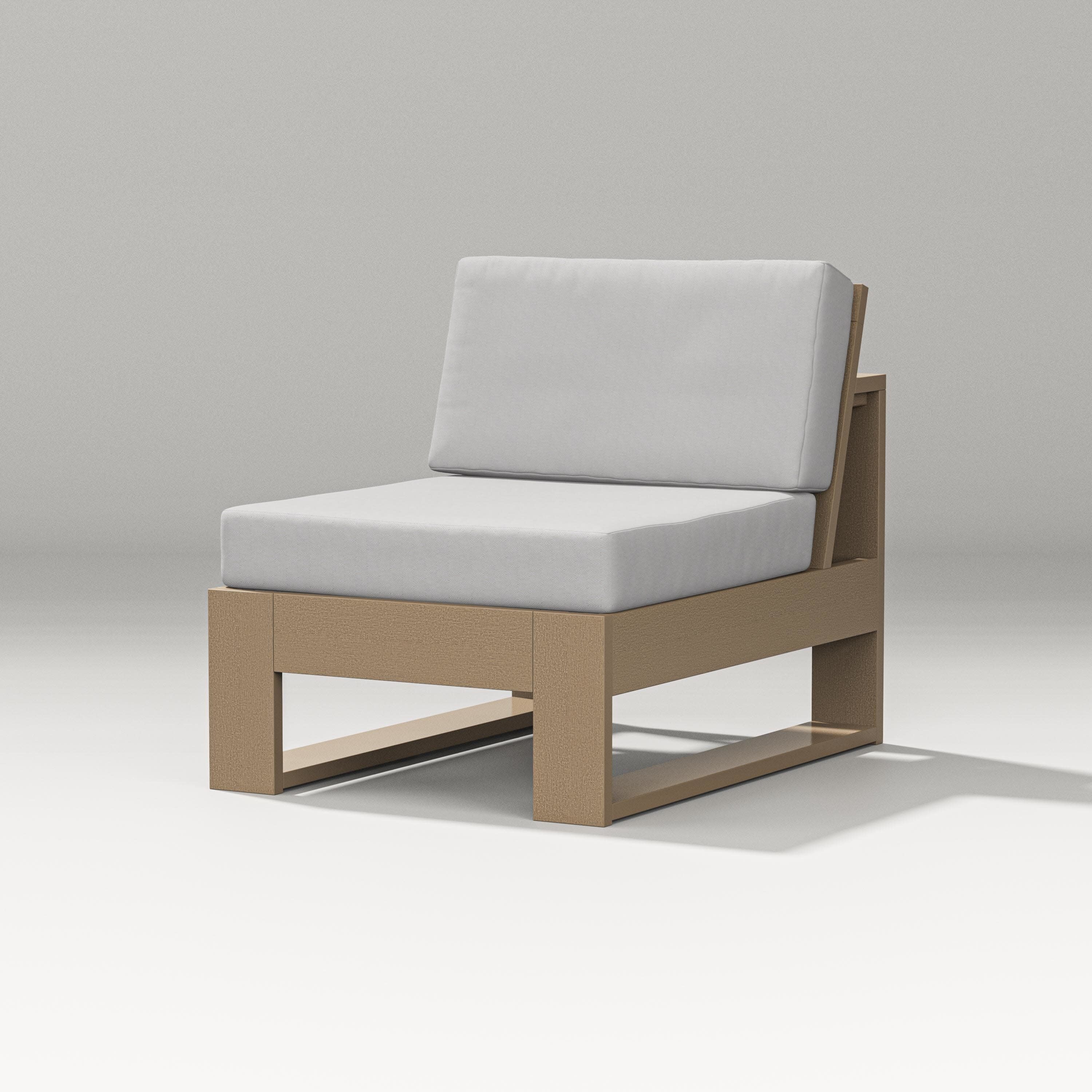 Latitude Modular Armless Chair in Vintage Sahara / Diamond in the Rough