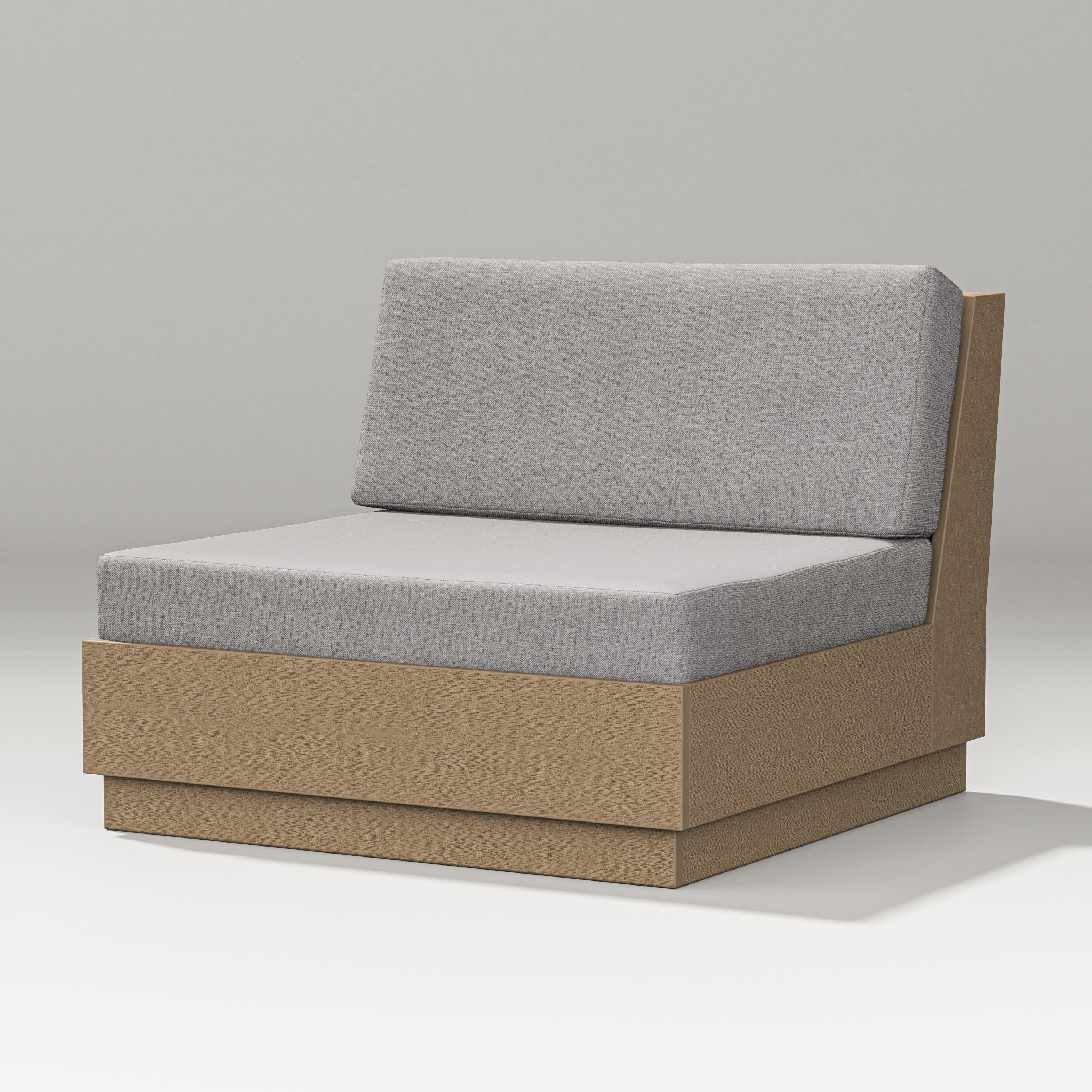 Elevate Modular Armless Chair in Vintage Sahara / Grey Mist
