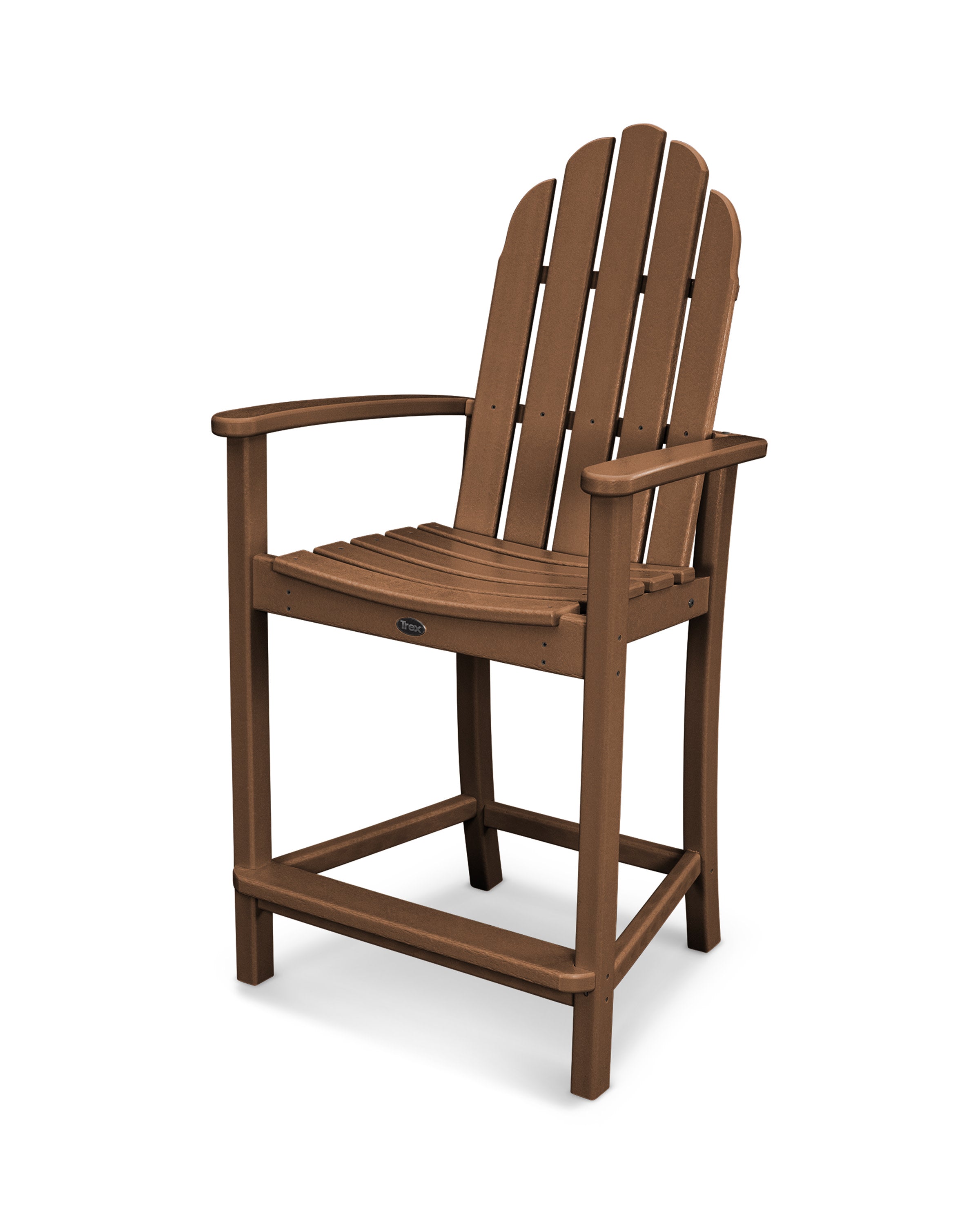 Classic Adirondack Counter Chair in Teak