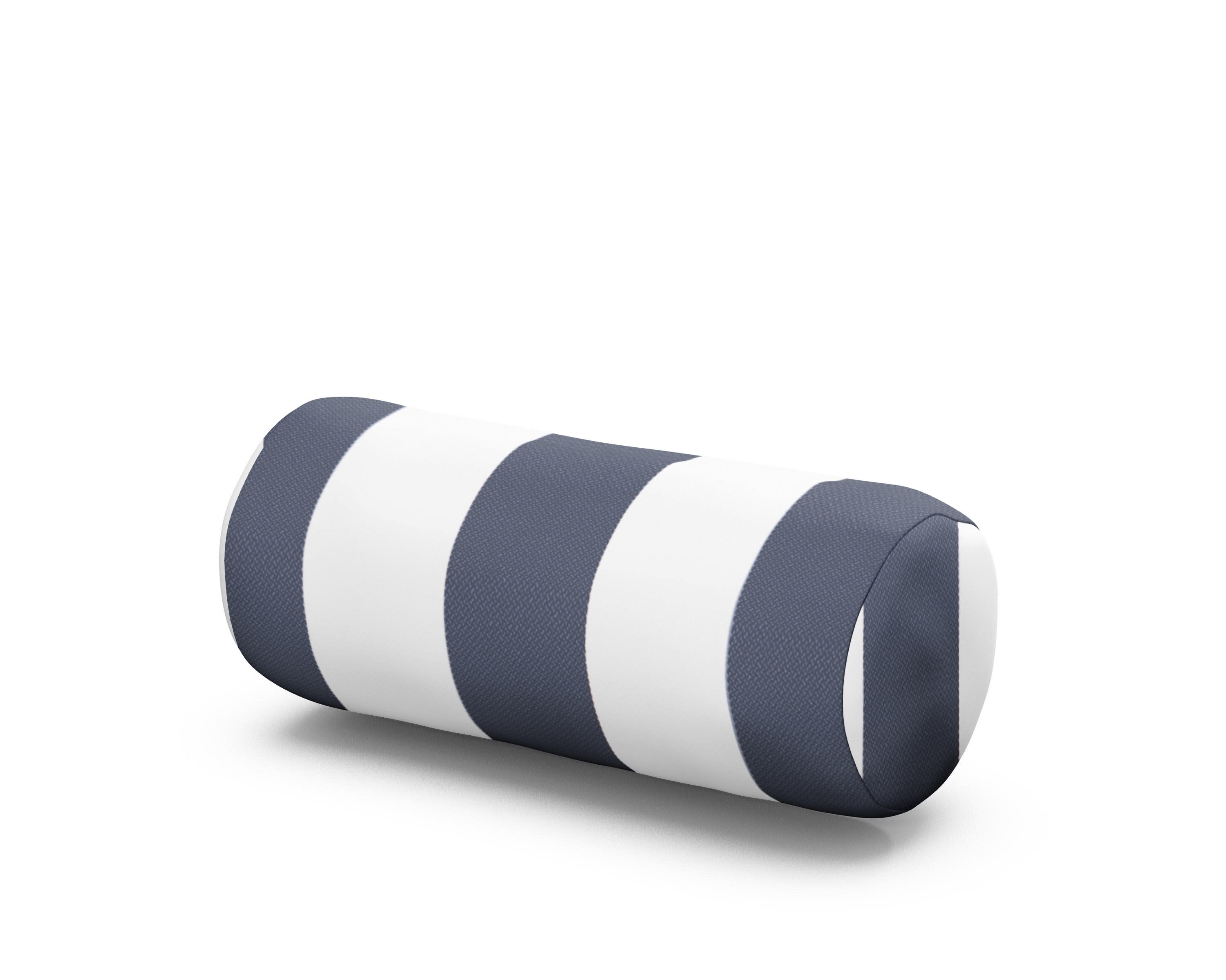 Outdoor Bolster Pillow in Montdor Navy