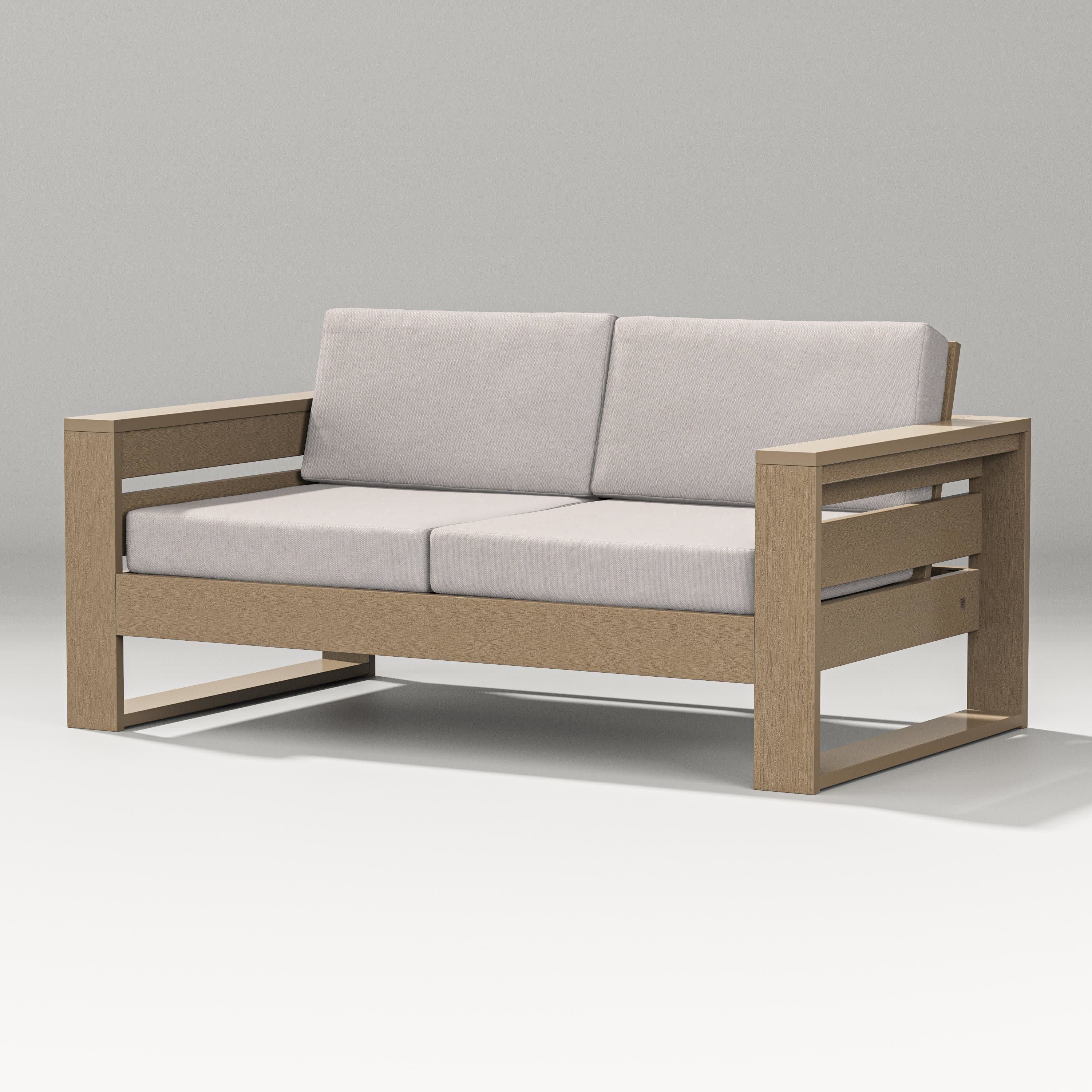 Latitude Loveseat in Vintage Sahara / Dune Burlap