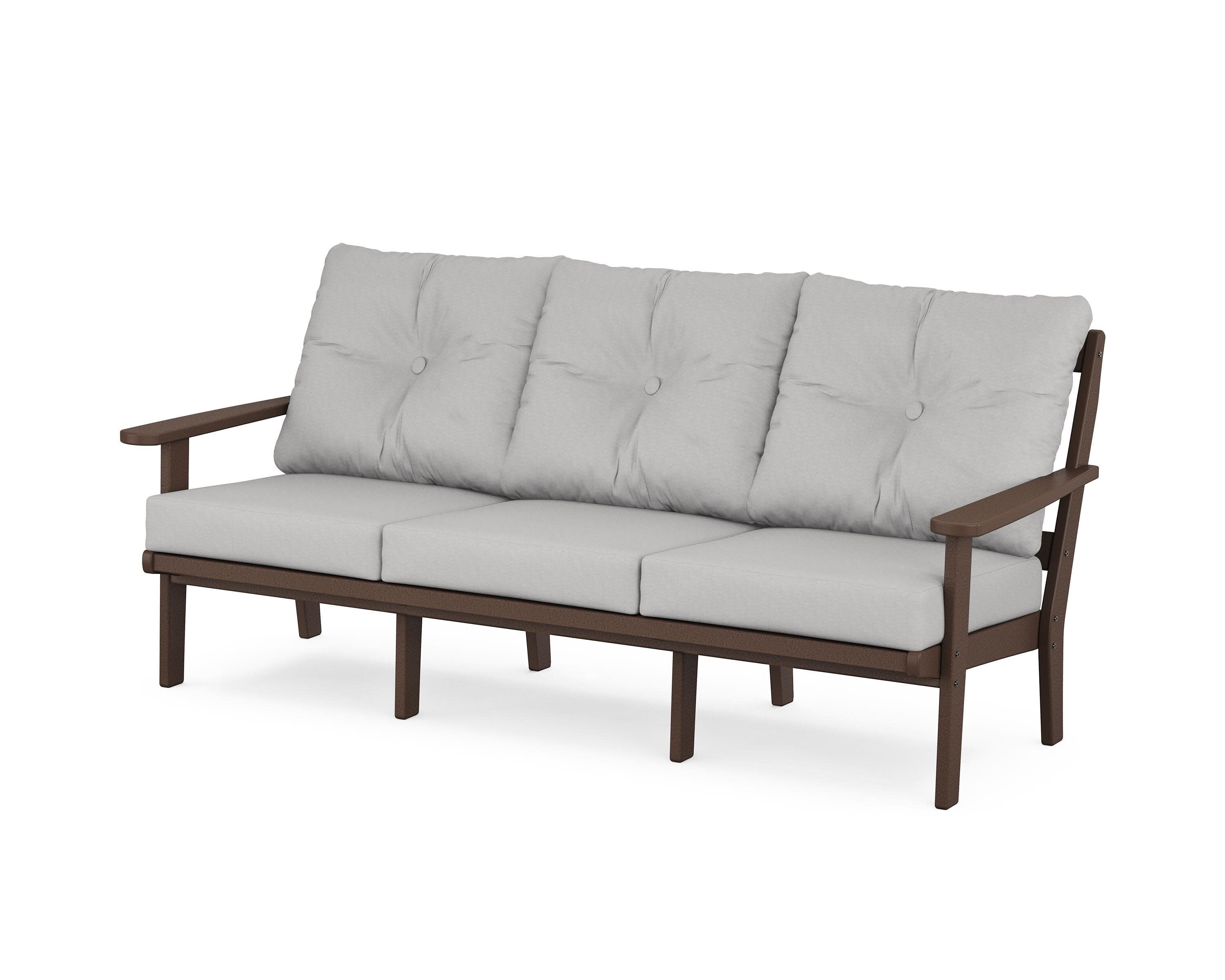 Mission Deep Seating Sofa in Mahogany / Diamond in the Rough