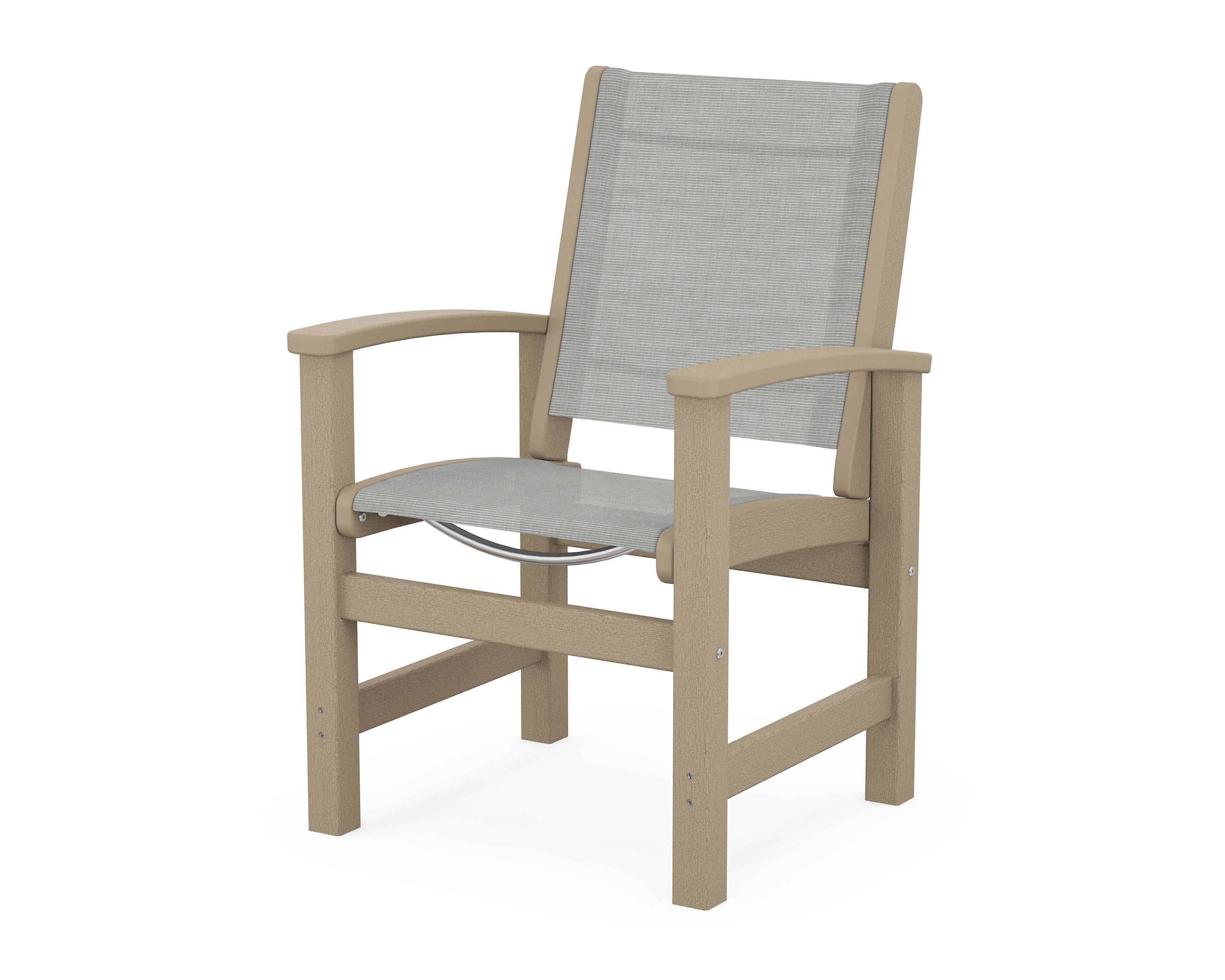 Coastal Dining Chair in Vintage Sahara / Metallic Sling