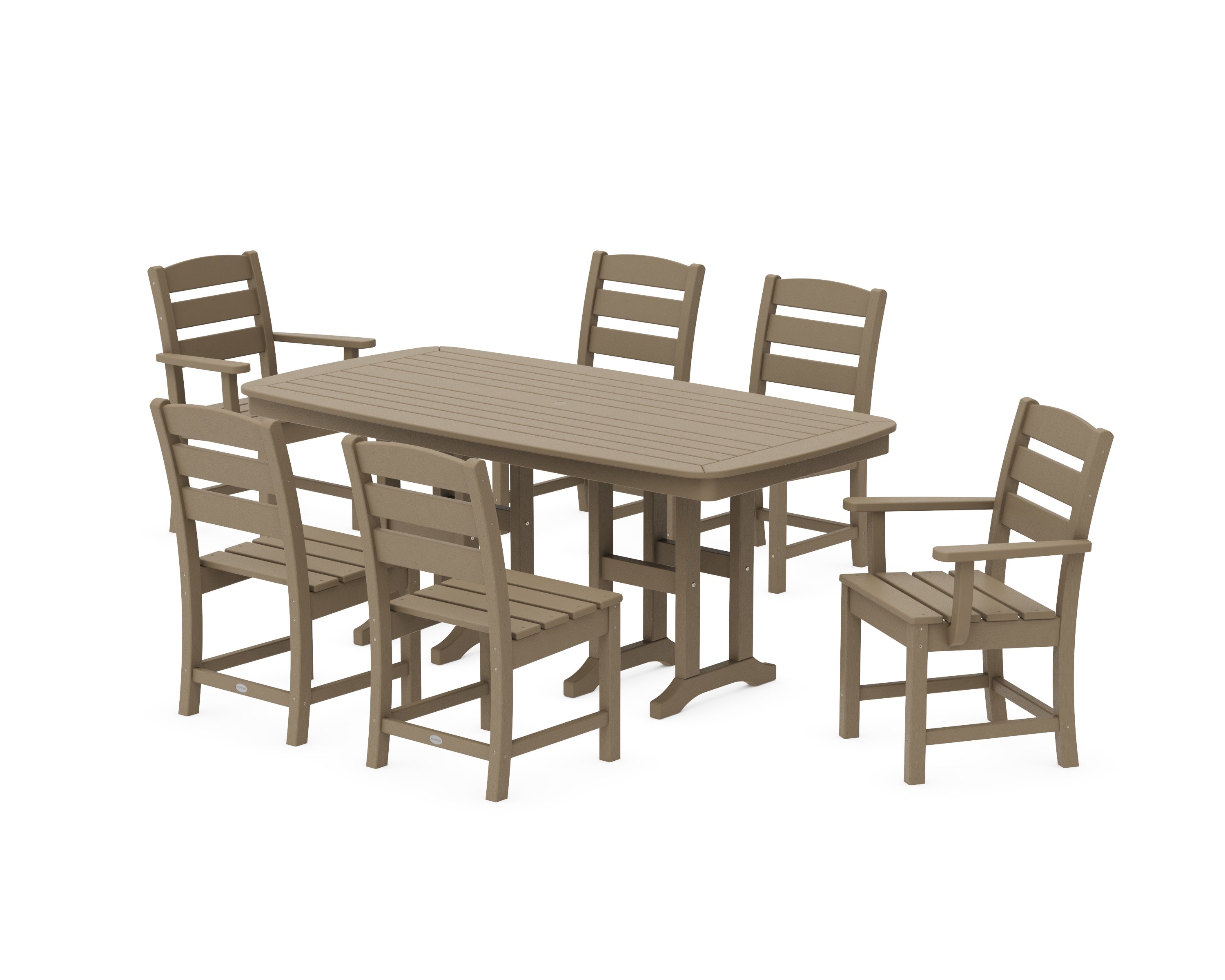 Lakeside 7-Piece Dining Set in Vintage Sahara