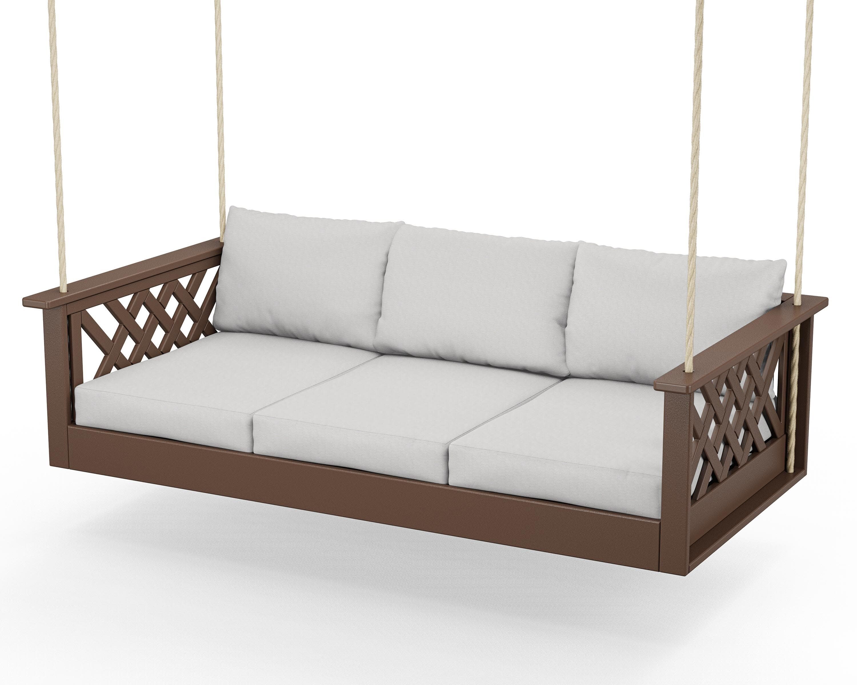 Wovendale Daybed Swing in Mahogany / Diamond in the Rough