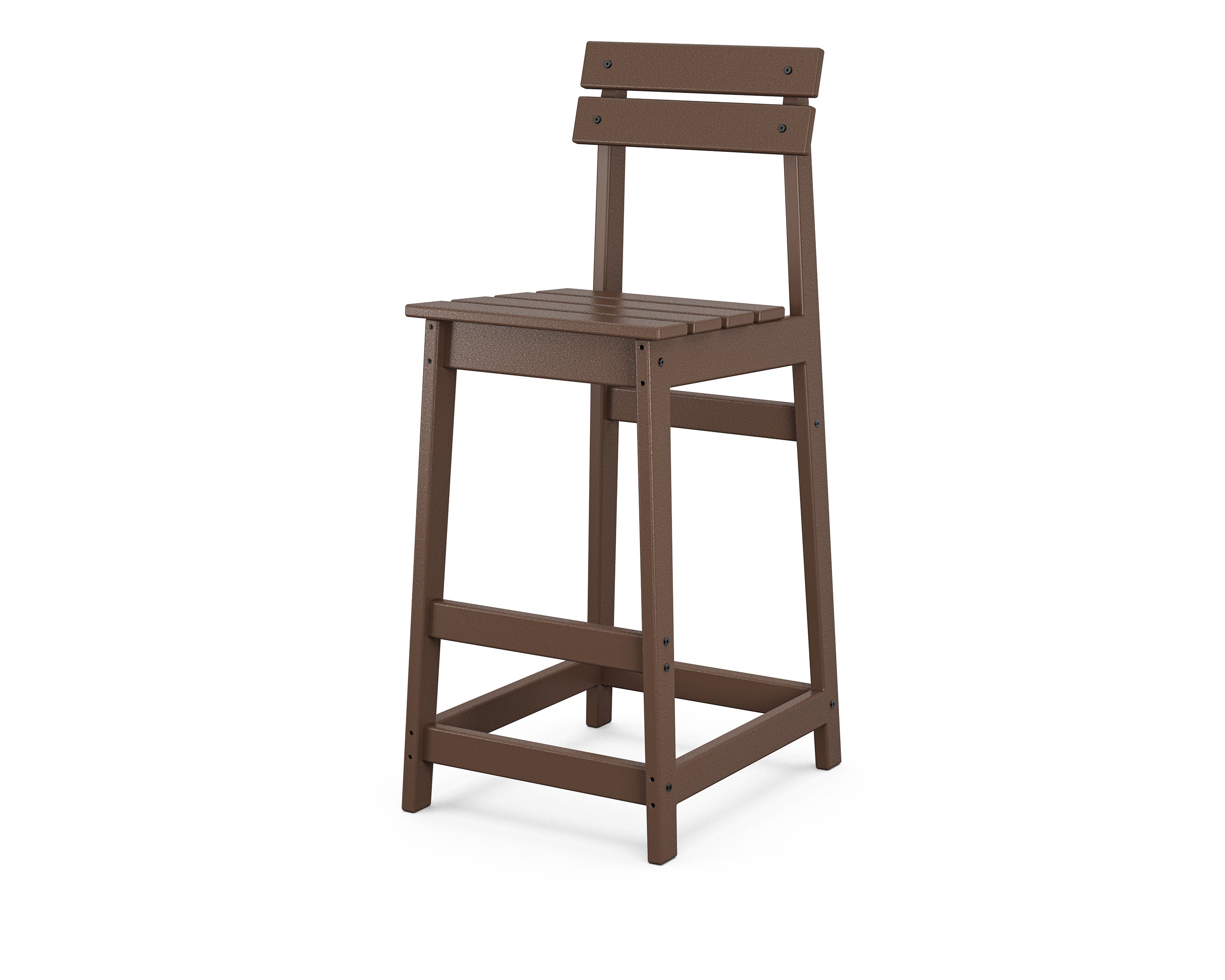 Modern Studio Plaza Bar Chair in Mahogany