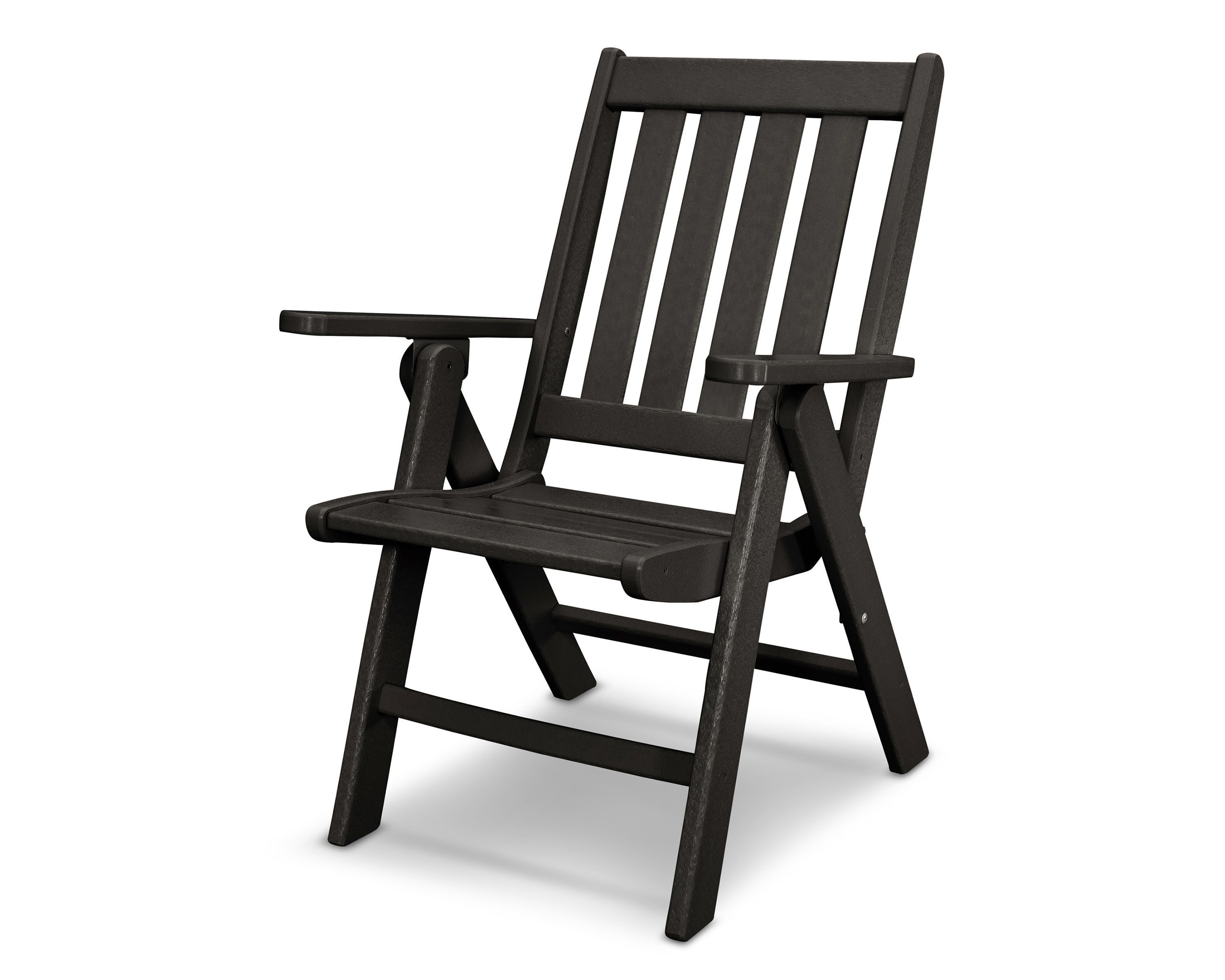Vineyard Folding Dining Chair in Black