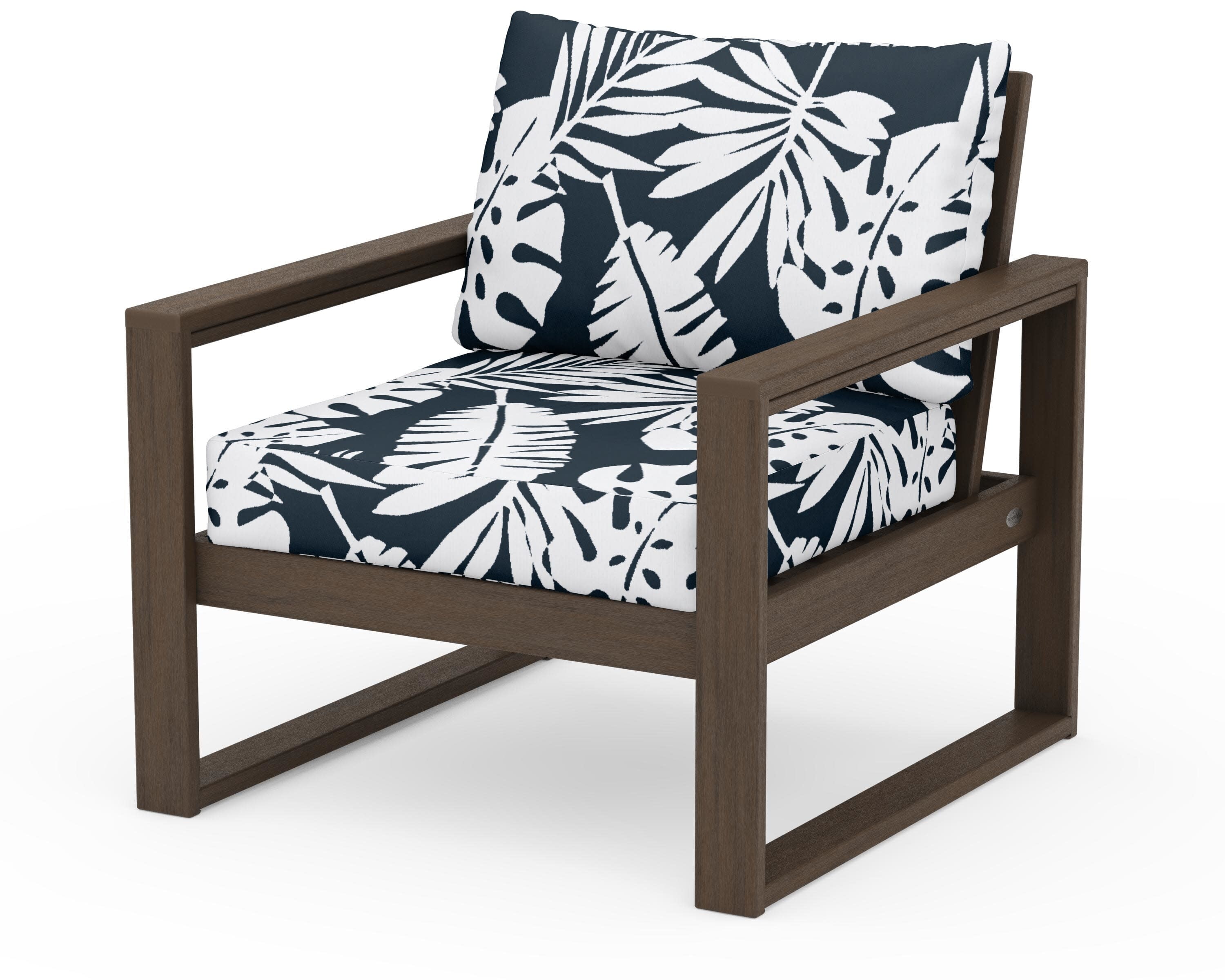 EDGE Club Chair in Kona / Leaf Marine Indigo