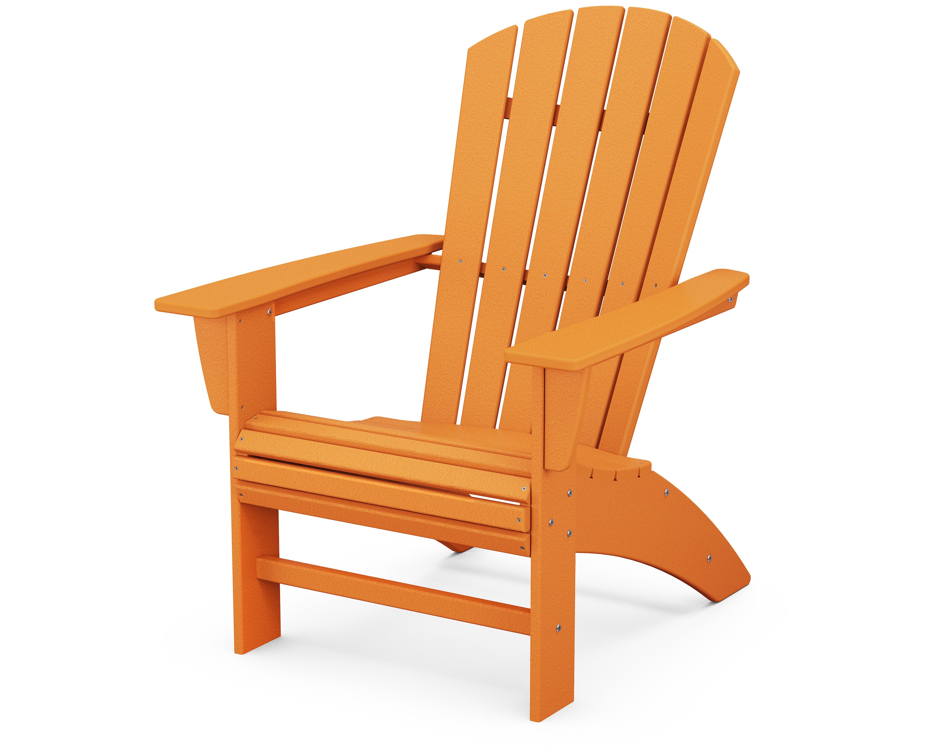 Nautical Curveback Adirondack Chair in Tangerine