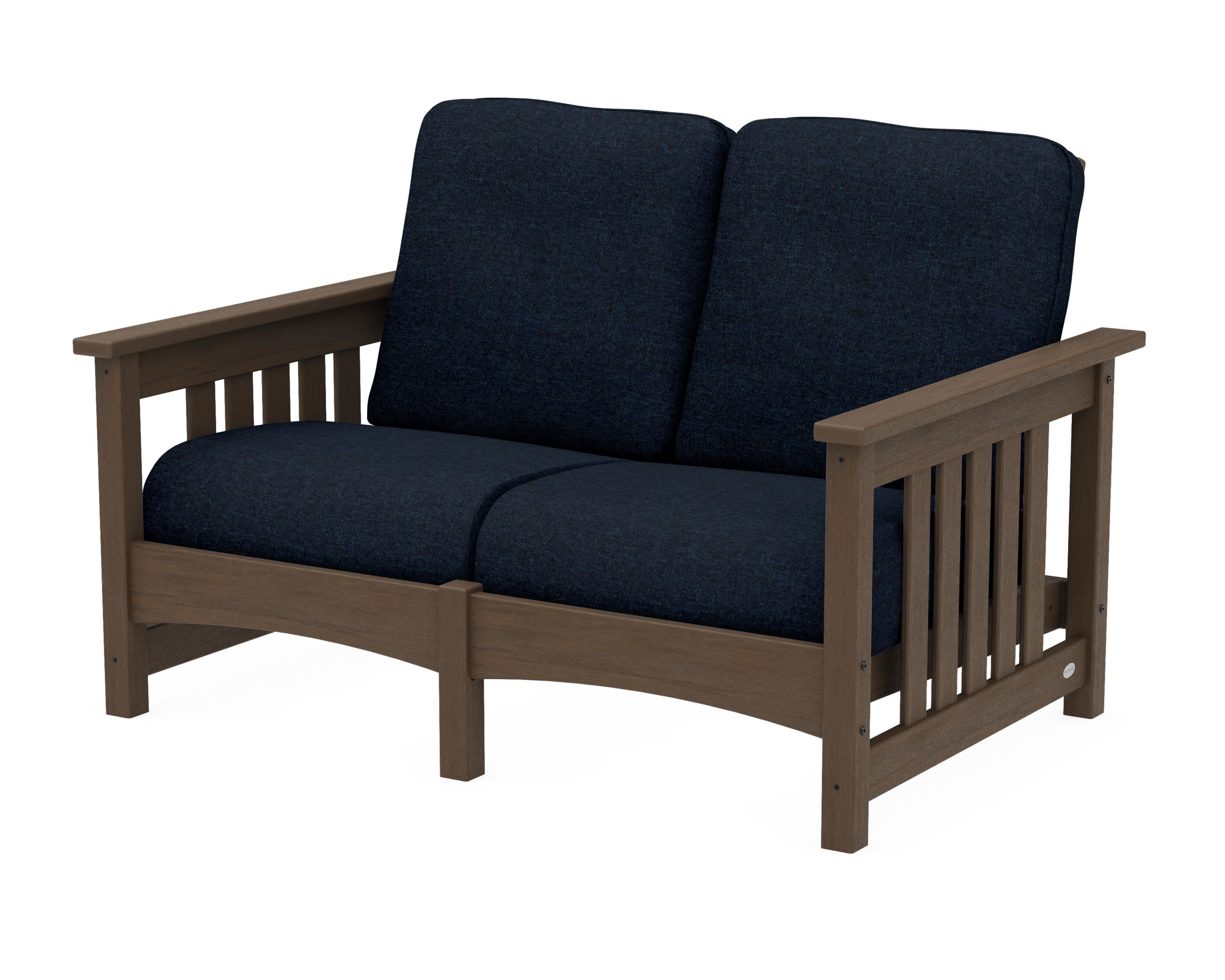 Club Mission Loveseat in Kona / Marine Indigo