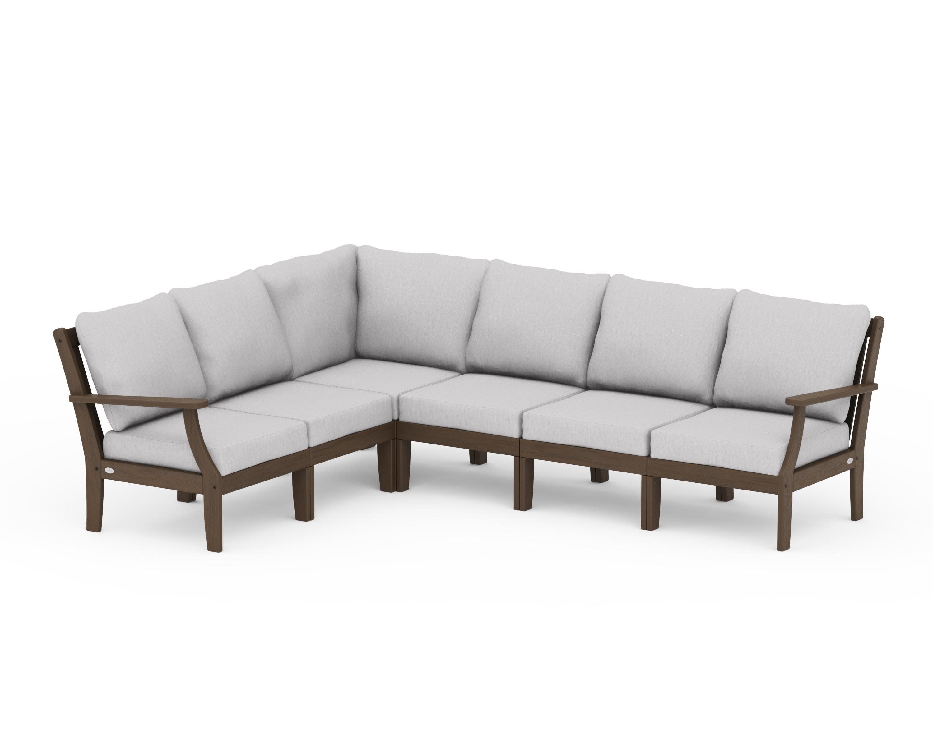 Braxton Modular 6-Piece Deep Seating Set in Kona / Granite