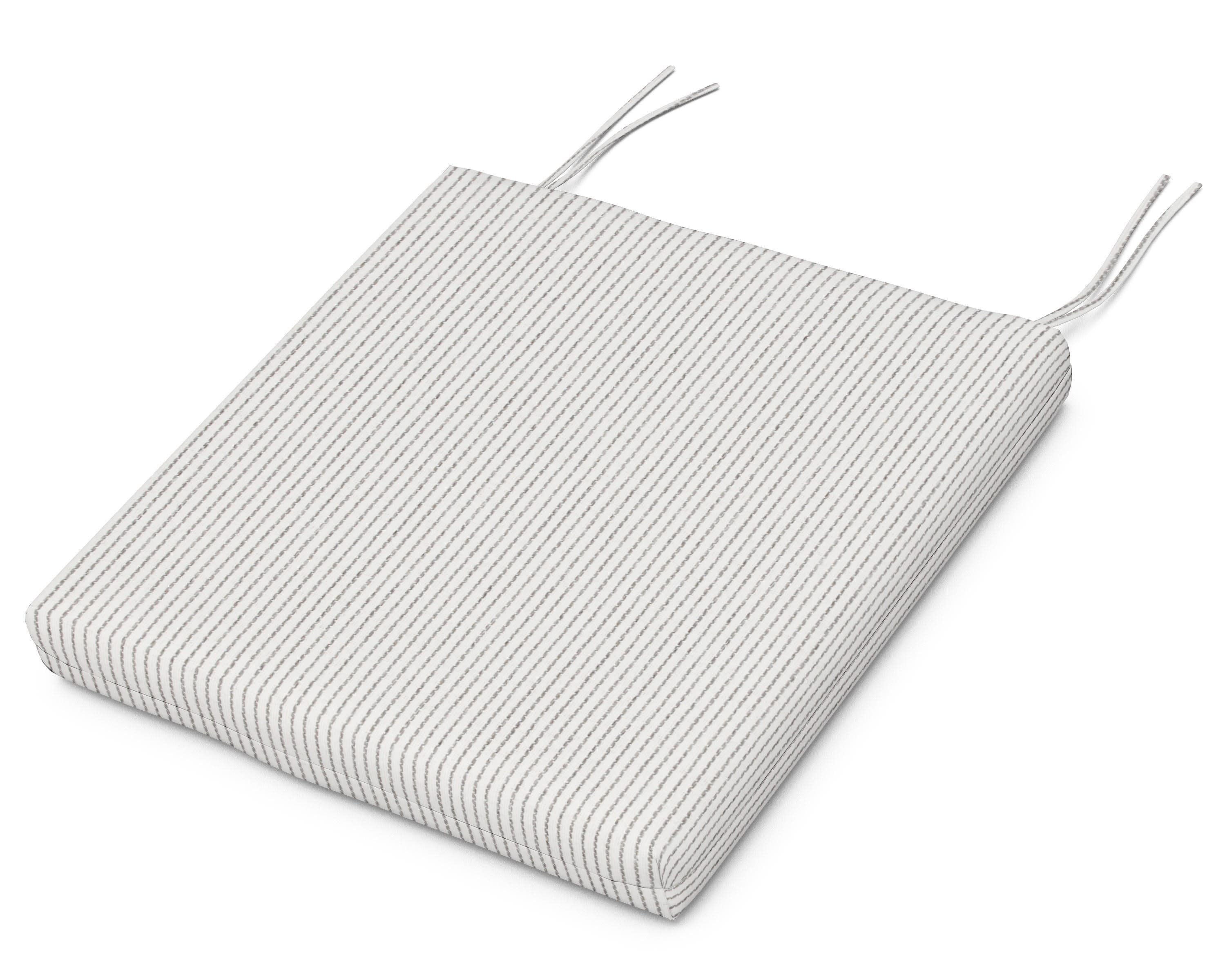 Seat Cushion - 16.25"D x 20.25"W x 2.5"H in Linus Metal