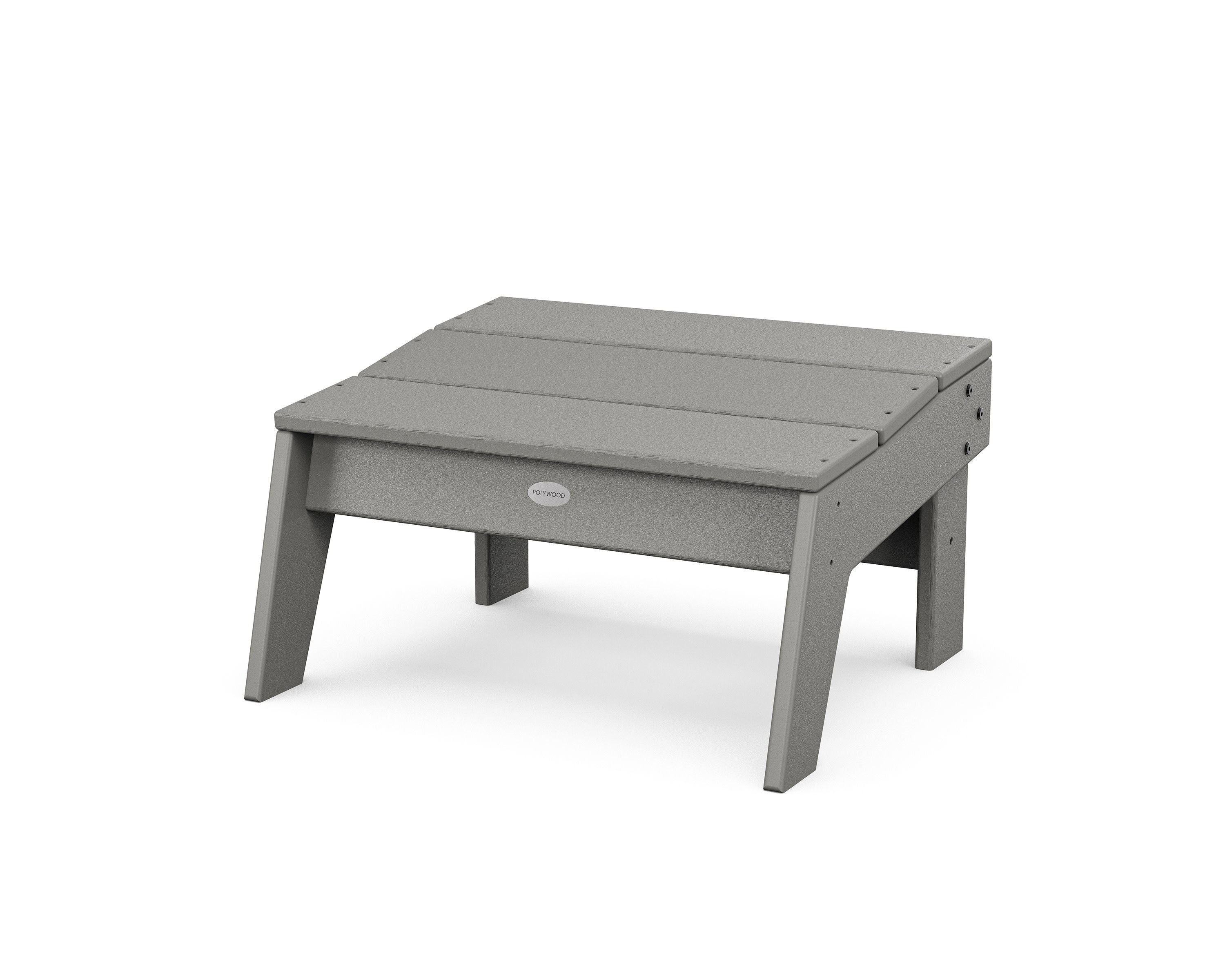 Modern Studio Oversized Ottoman in Slate Grey