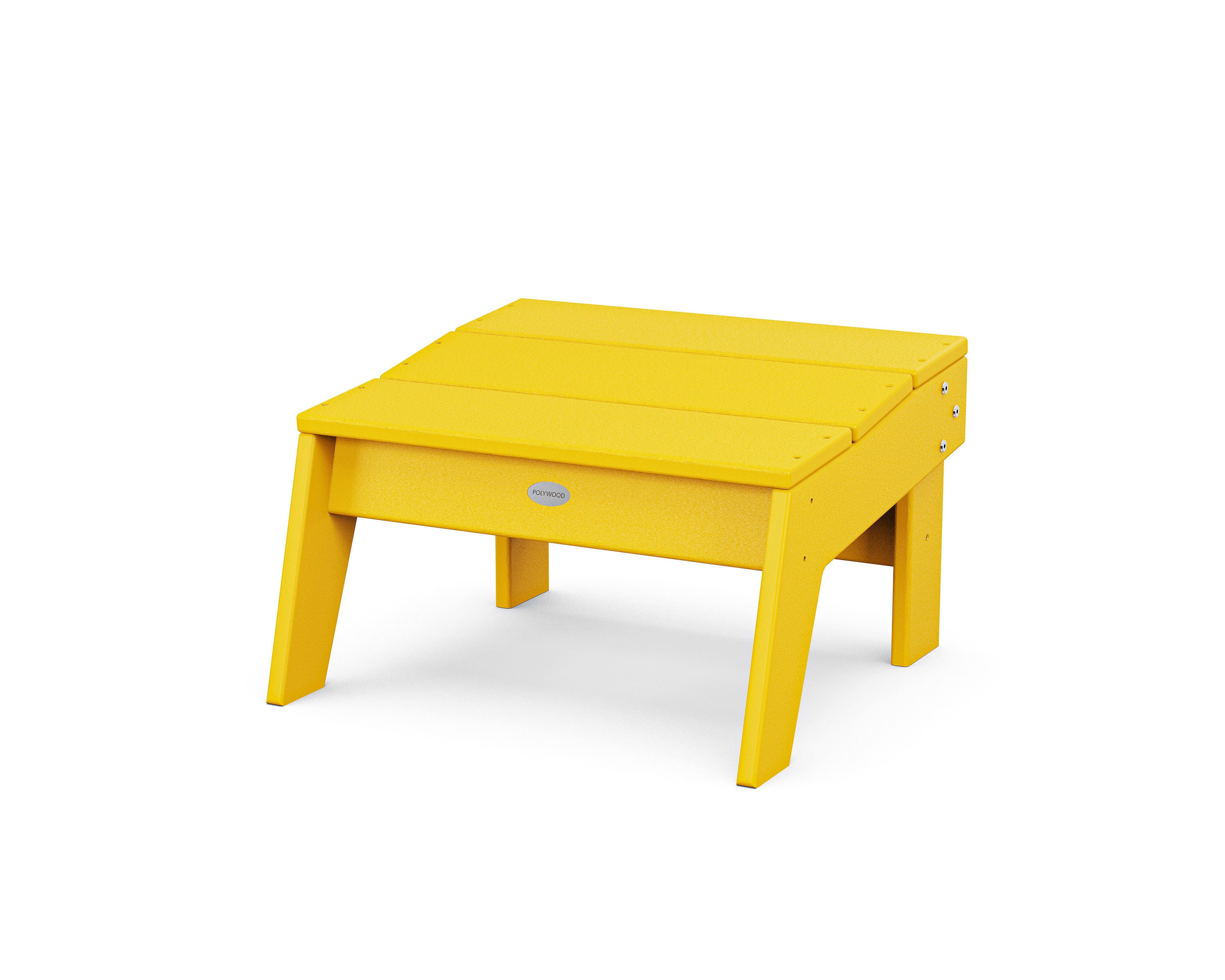 Modern Studio Ottoman in Lemon